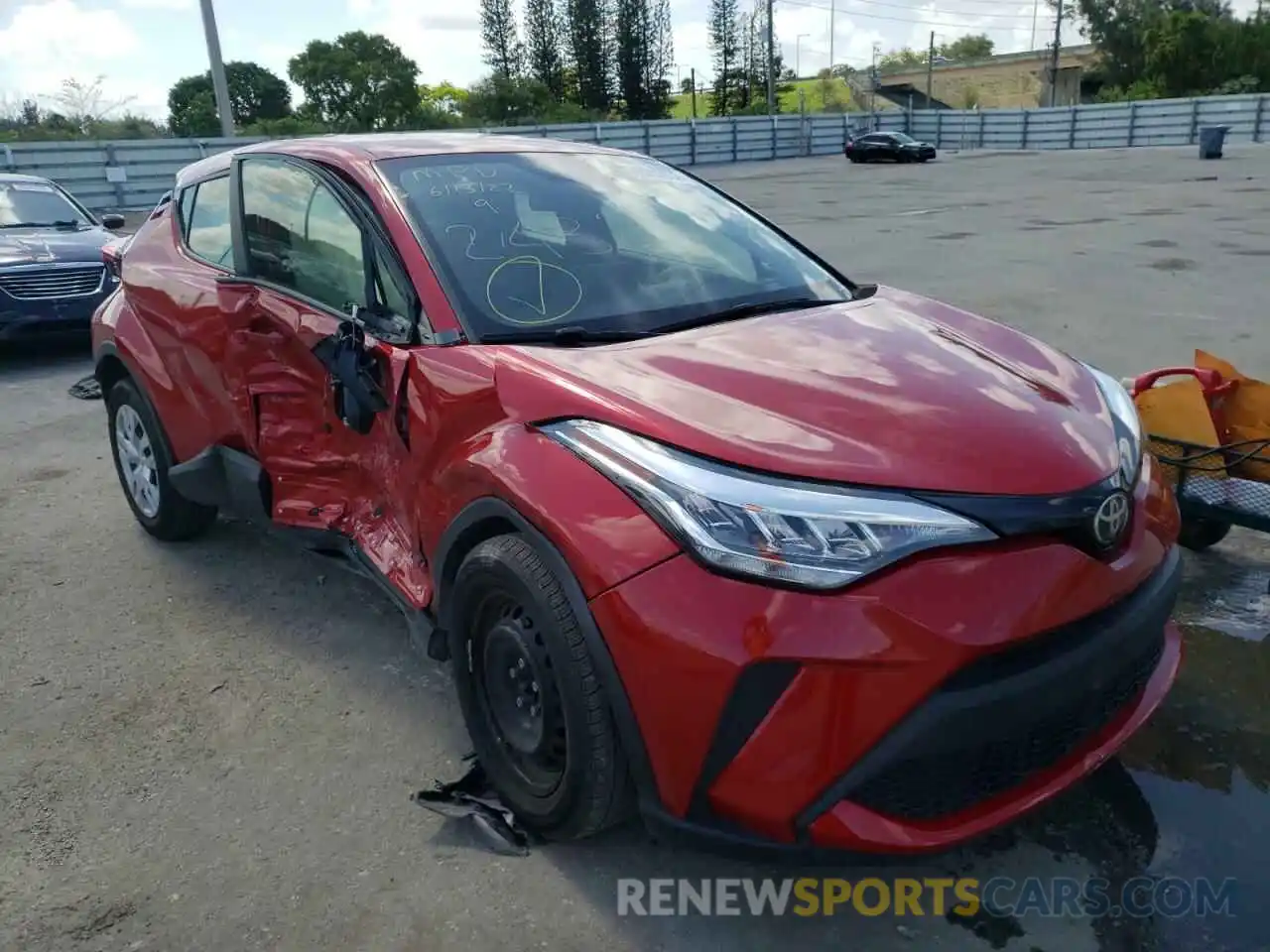 1 Photograph of a damaged car JTNKHMBX7L1092432 TOYOTA C-HR 2020