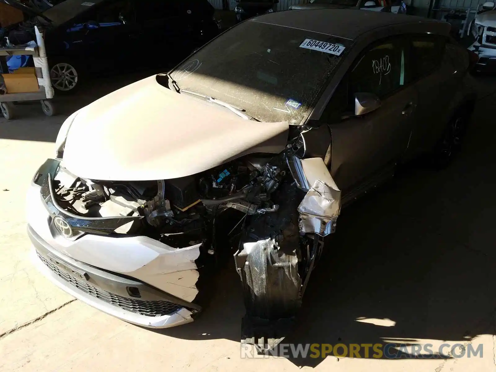 2 Photograph of a damaged car JTNKHMBX8L1063201 TOYOTA C-HR 2020