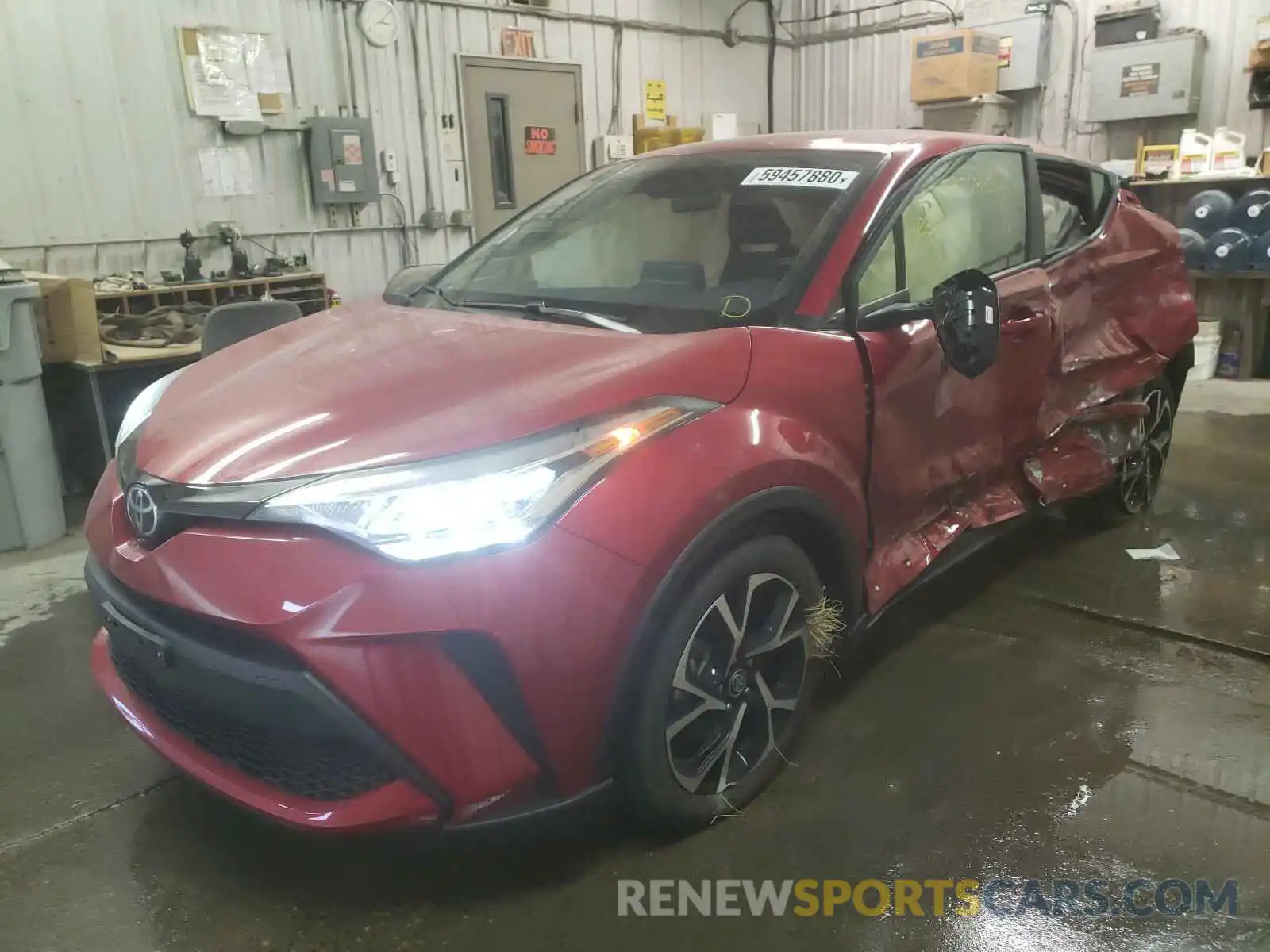 2 Photograph of a damaged car JTNKHMBX8L1063604 TOYOTA C-HR 2020