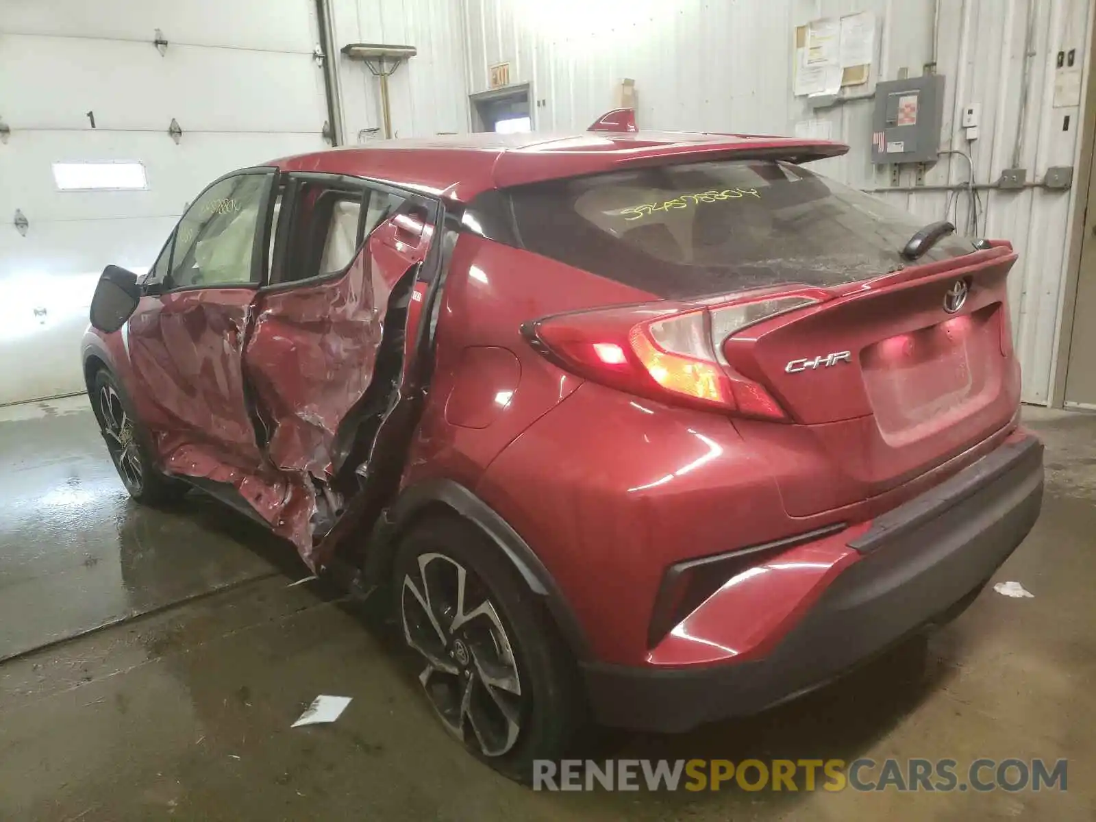 3 Photograph of a damaged car JTNKHMBX8L1063604 TOYOTA C-HR 2020