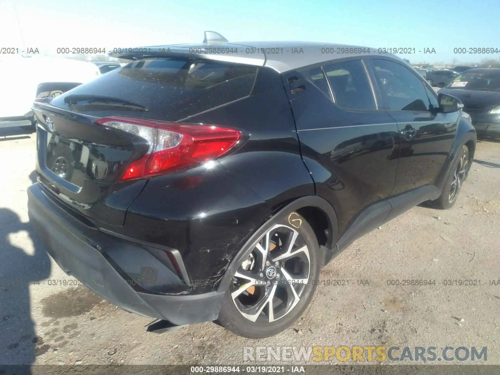 4 Photograph of a damaged car JTNKHMBX8L1069709 TOYOTA C-HR 2020