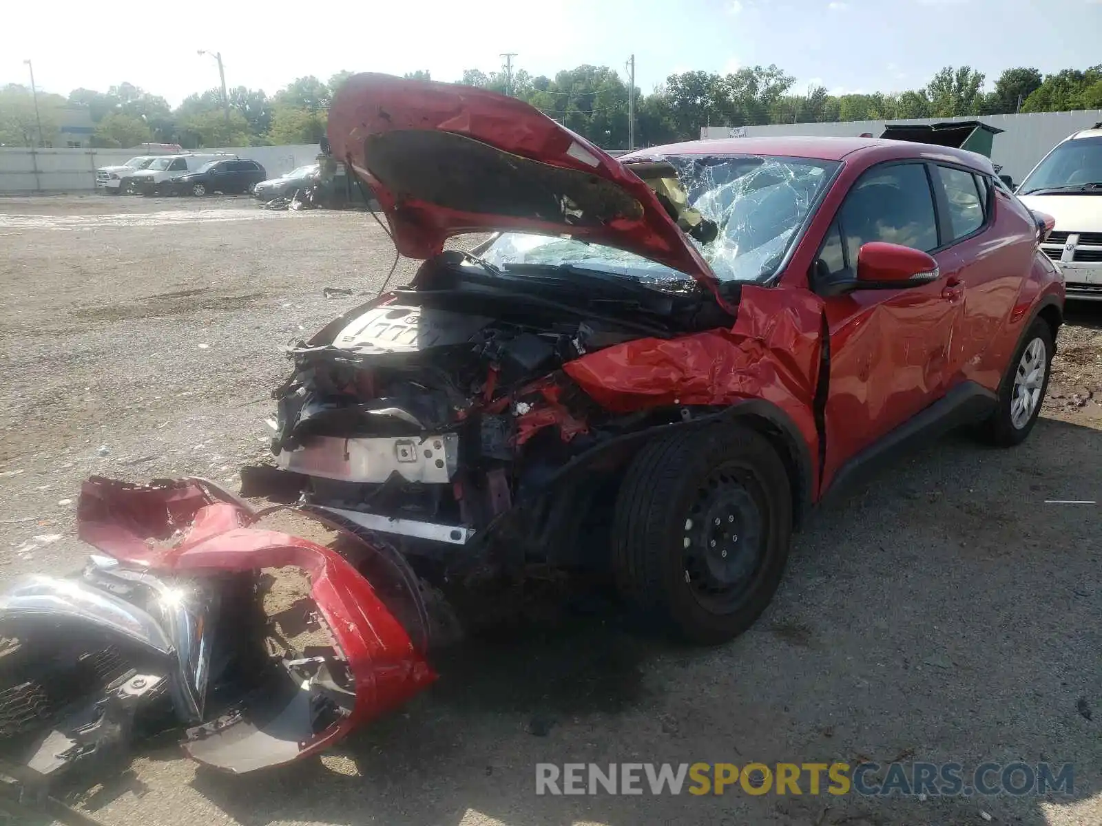 2 Photograph of a damaged car JTNKHMBX8L1074246 TOYOTA C-HR 2020