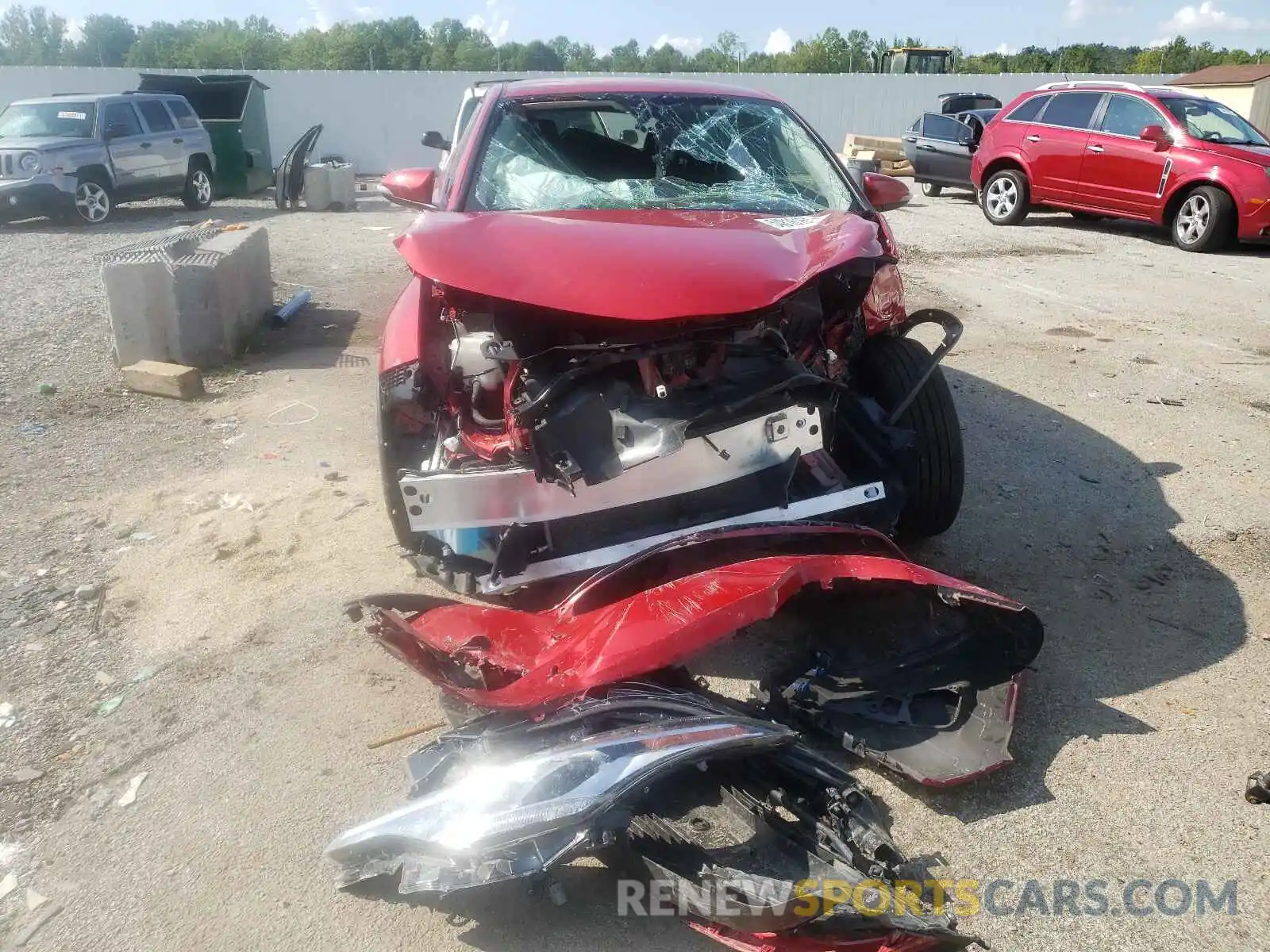 9 Photograph of a damaged car JTNKHMBX8L1074246 TOYOTA C-HR 2020