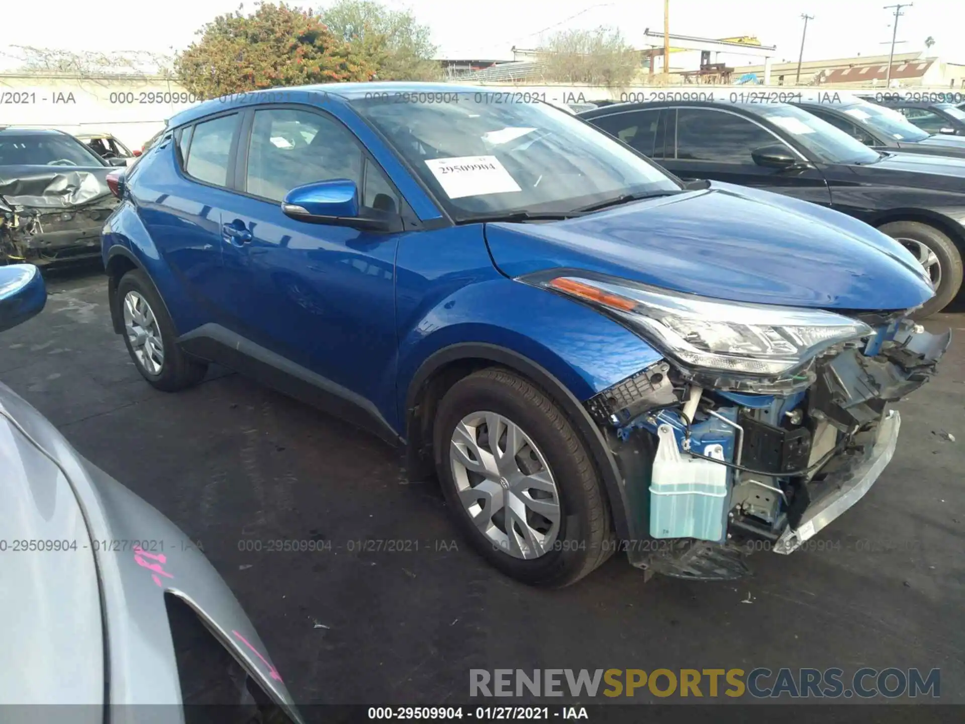 1 Photograph of a damaged car JTNKHMBX8L1077129 TOYOTA C-HR 2020