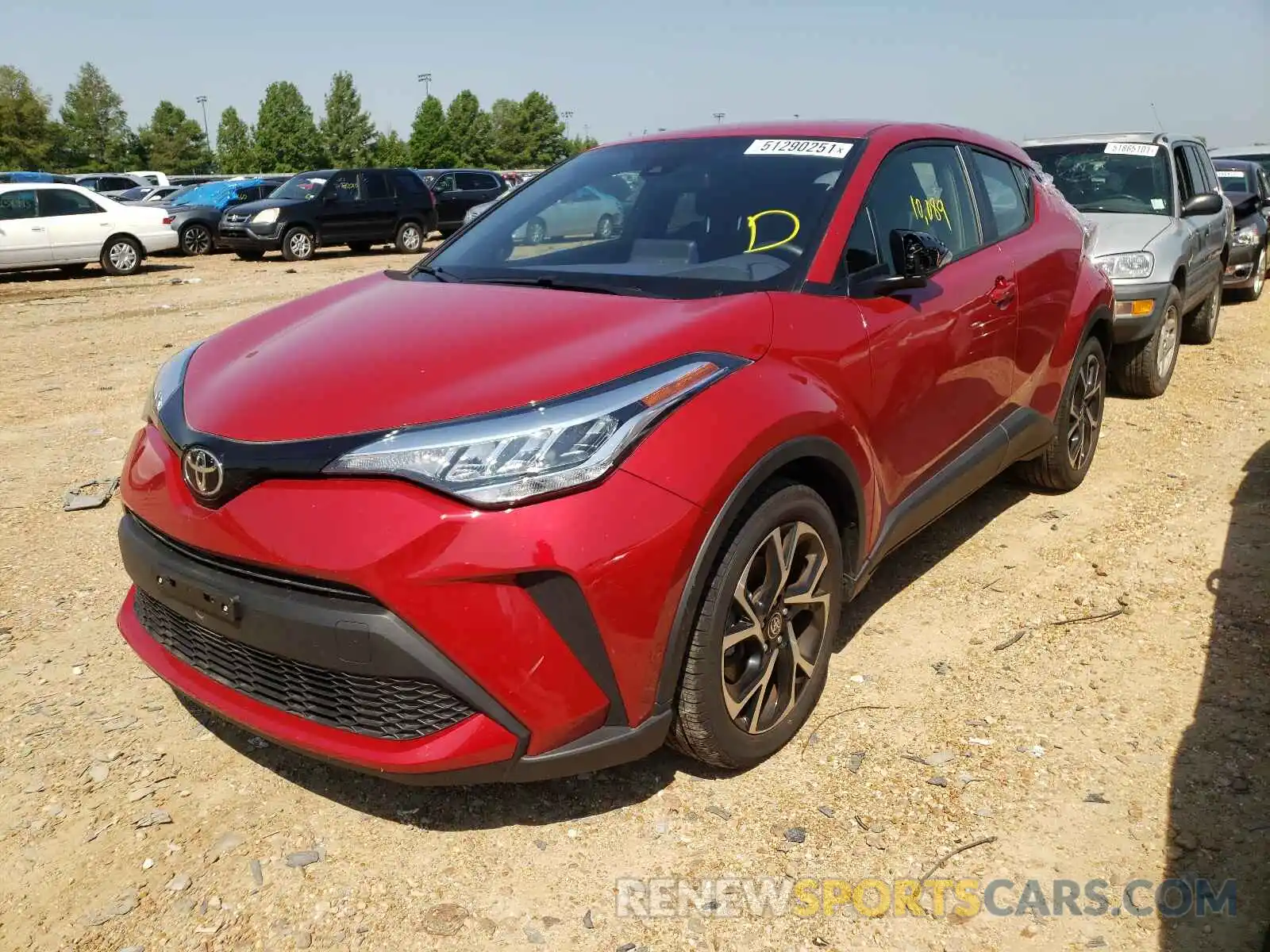 2 Фотография поврежденного автомобиля JTNKHMBX8L1077339 TOYOTA C-HR 2020