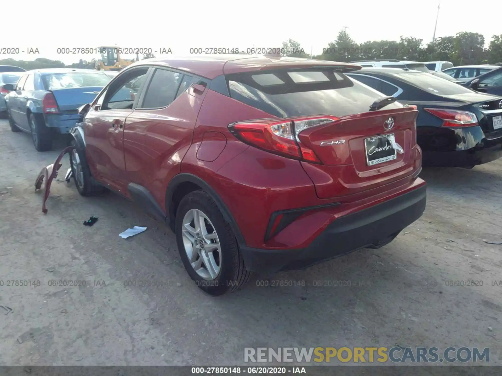 3 Photograph of a damaged car JTNKHMBX8L1082041 TOYOTA C-HR 2020