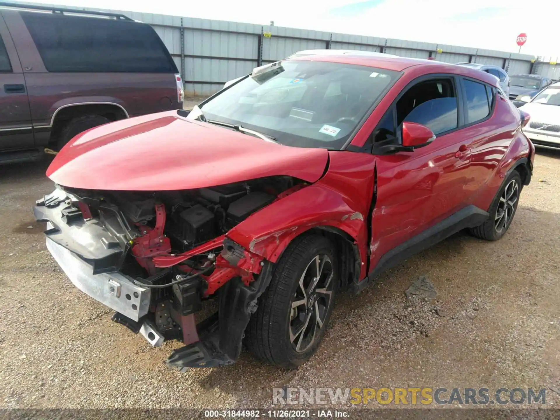 2 Photograph of a damaged car JTNKHMBX8L1086218 TOYOTA C-HR 2020