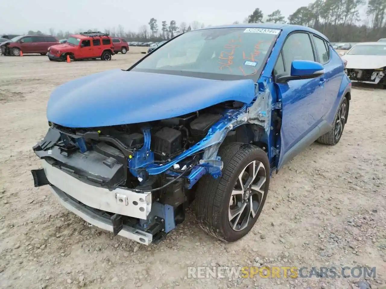 2 Photograph of a damaged car JTNKHMBX8L1086445 TOYOTA C-HR 2020