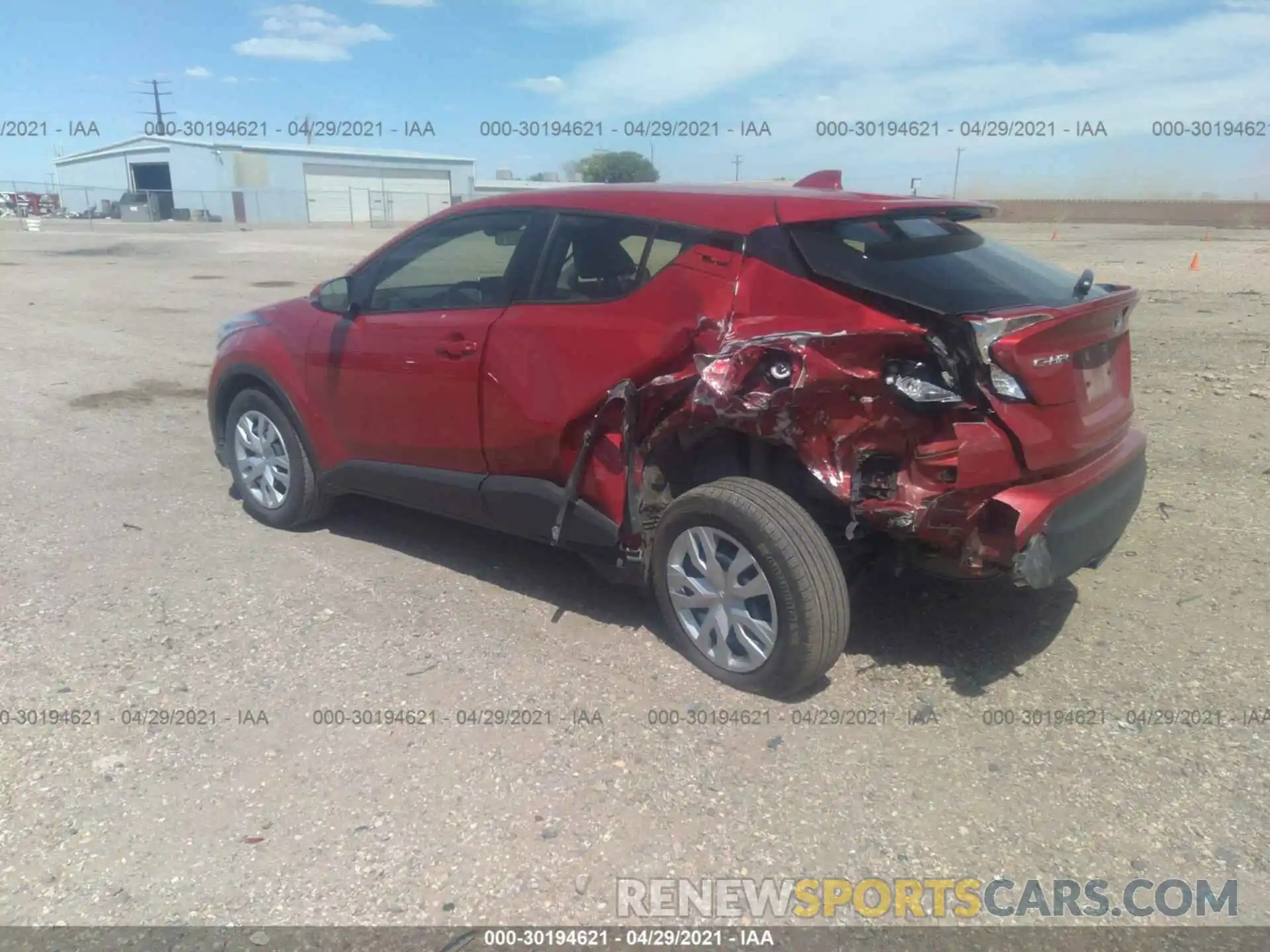 3 Photograph of a damaged car JTNKHMBX8L1092360 TOYOTA C-HR 2020