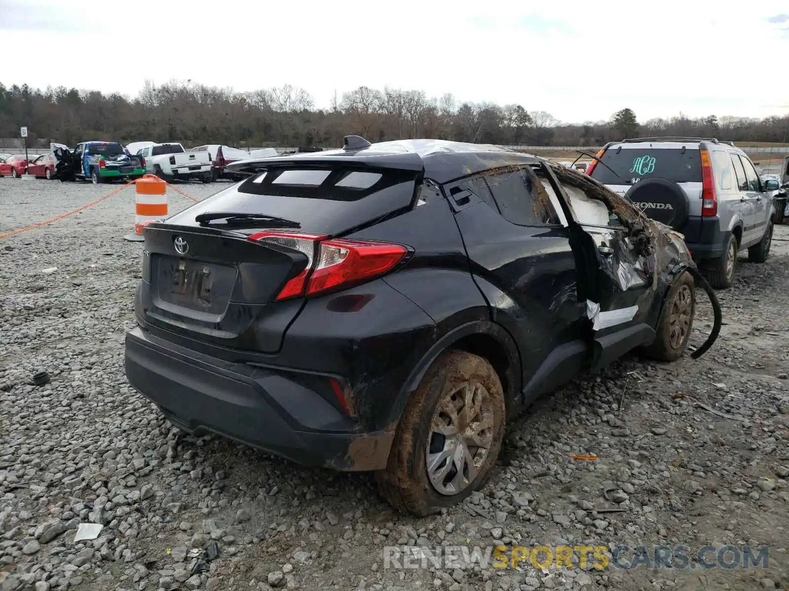 4 Фотография поврежденного автомобиля JTNKHMBX9L1062882 TOYOTA C-HR 2020