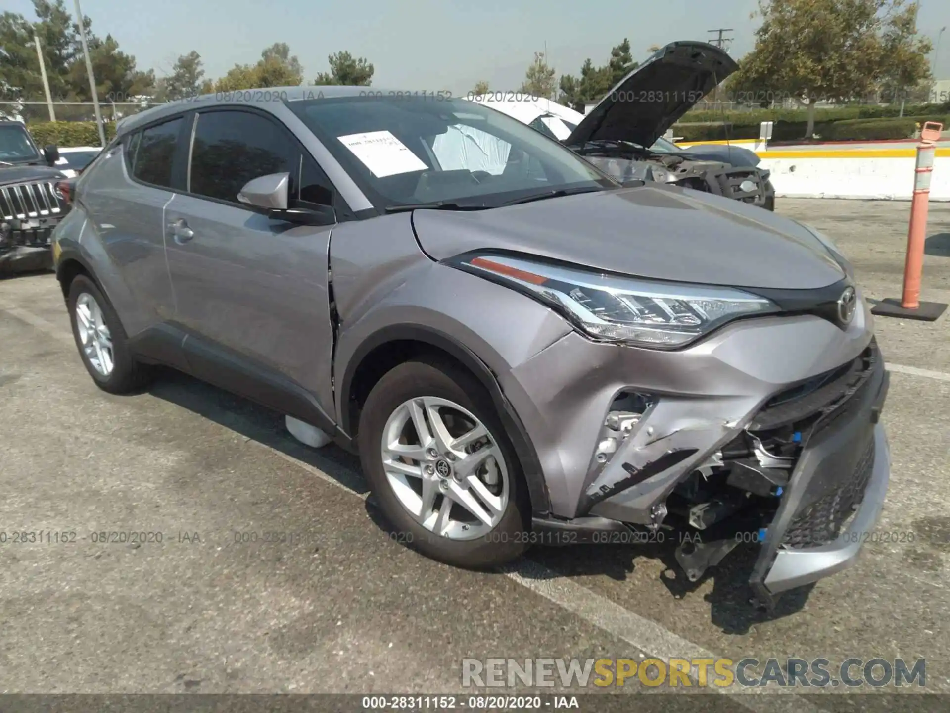 1 Photograph of a damaged car JTNKHMBX9L1063224 TOYOTA C-HR 2020