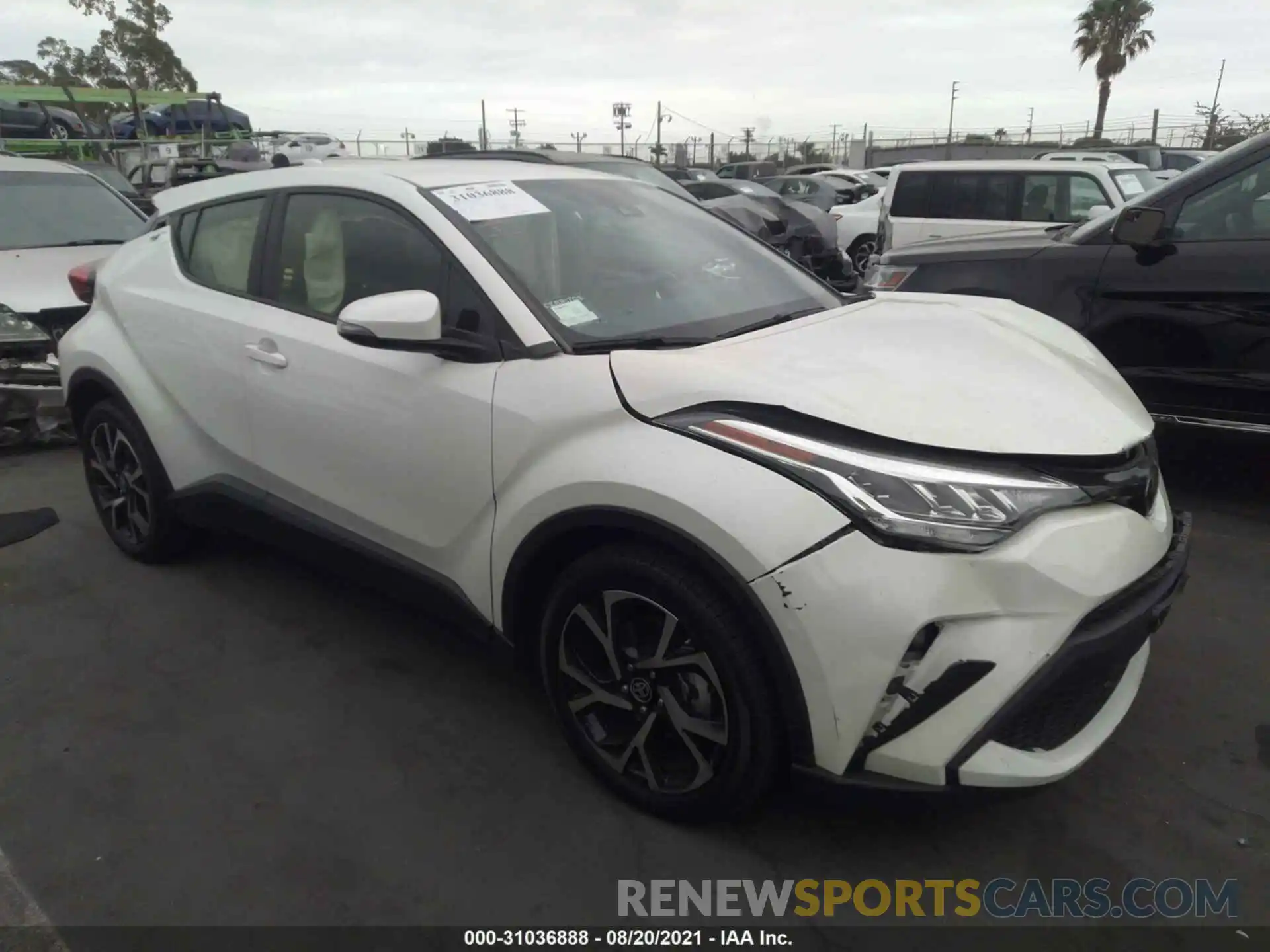 1 Photograph of a damaged car JTNKHMBX9L1072618 TOYOTA C-HR 2020