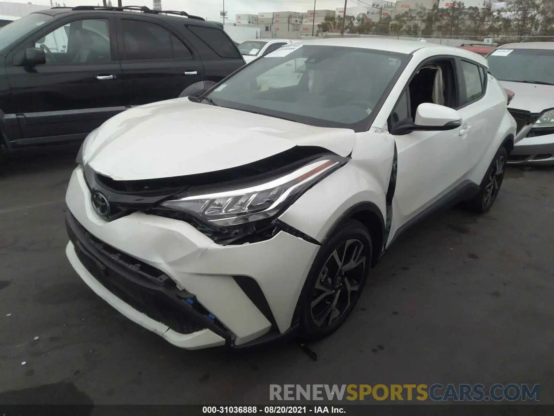 2 Photograph of a damaged car JTNKHMBX9L1072618 TOYOTA C-HR 2020