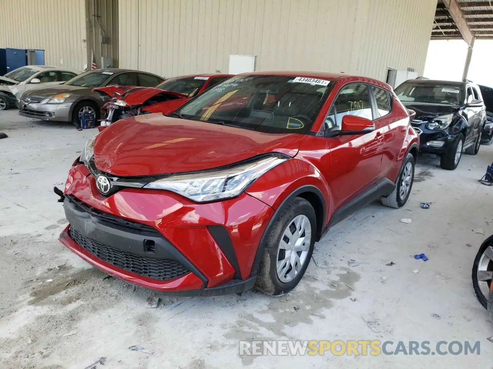 2 Photograph of a damaged car JTNKHMBX9L1074398 TOYOTA C-HR 2020