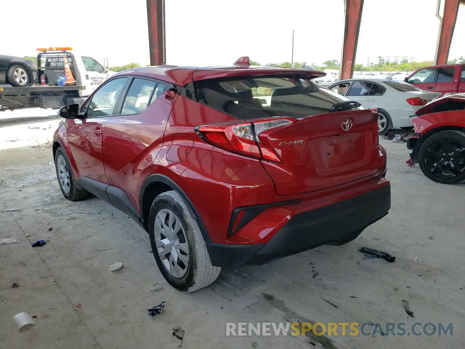 3 Photograph of a damaged car JTNKHMBX9L1074398 TOYOTA C-HR 2020