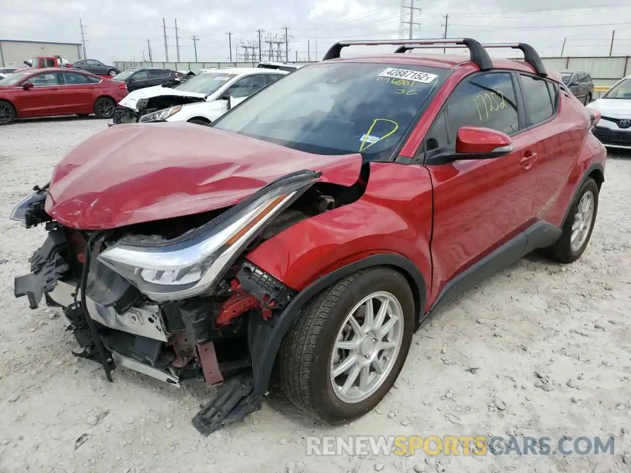 2 Photograph of a damaged car JTNKHMBX9L1076801 TOYOTA C-HR 2020