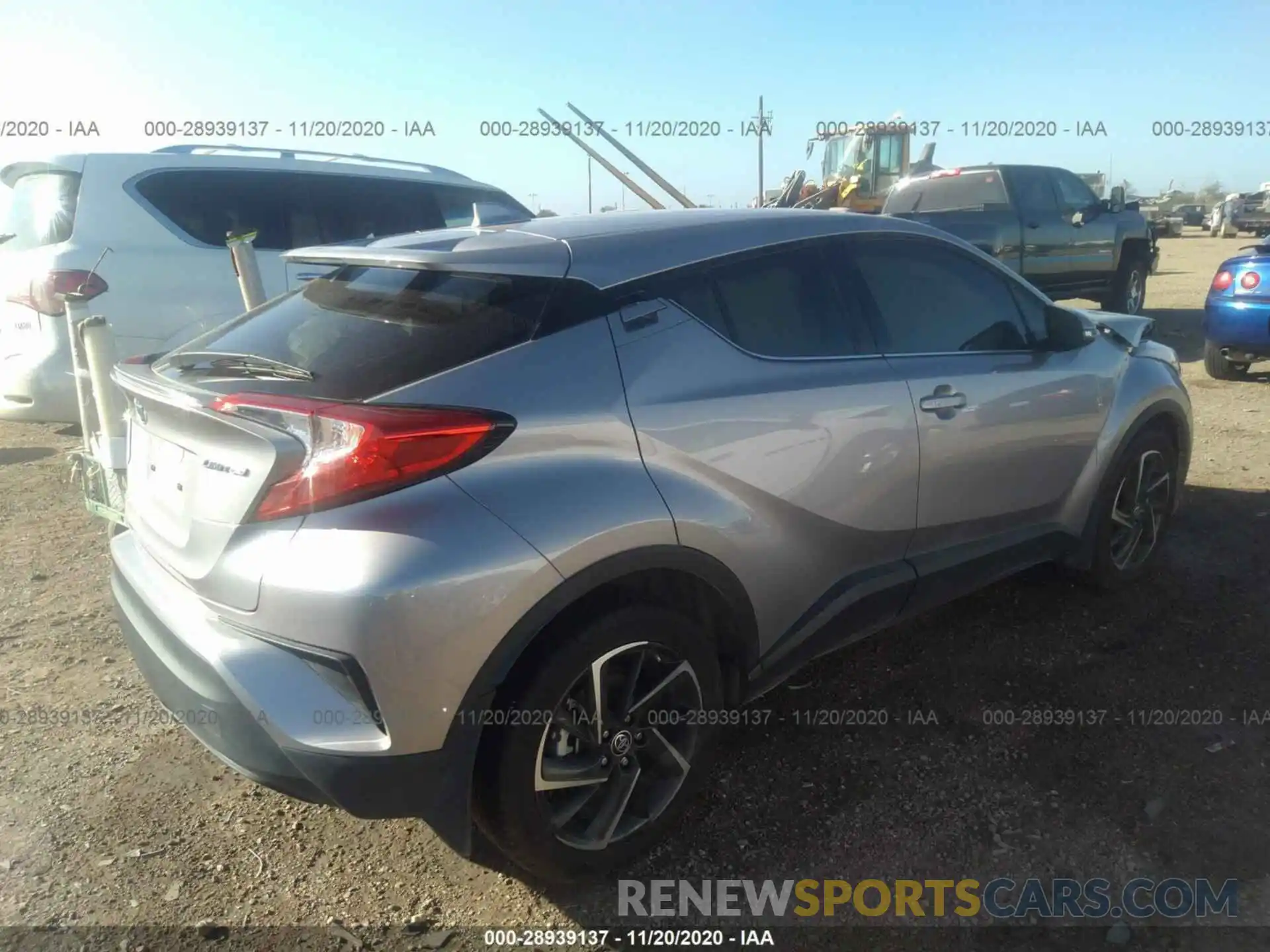 4 Photograph of a damaged car JTNKHMBX9L1079844 TOYOTA C-HR 2020