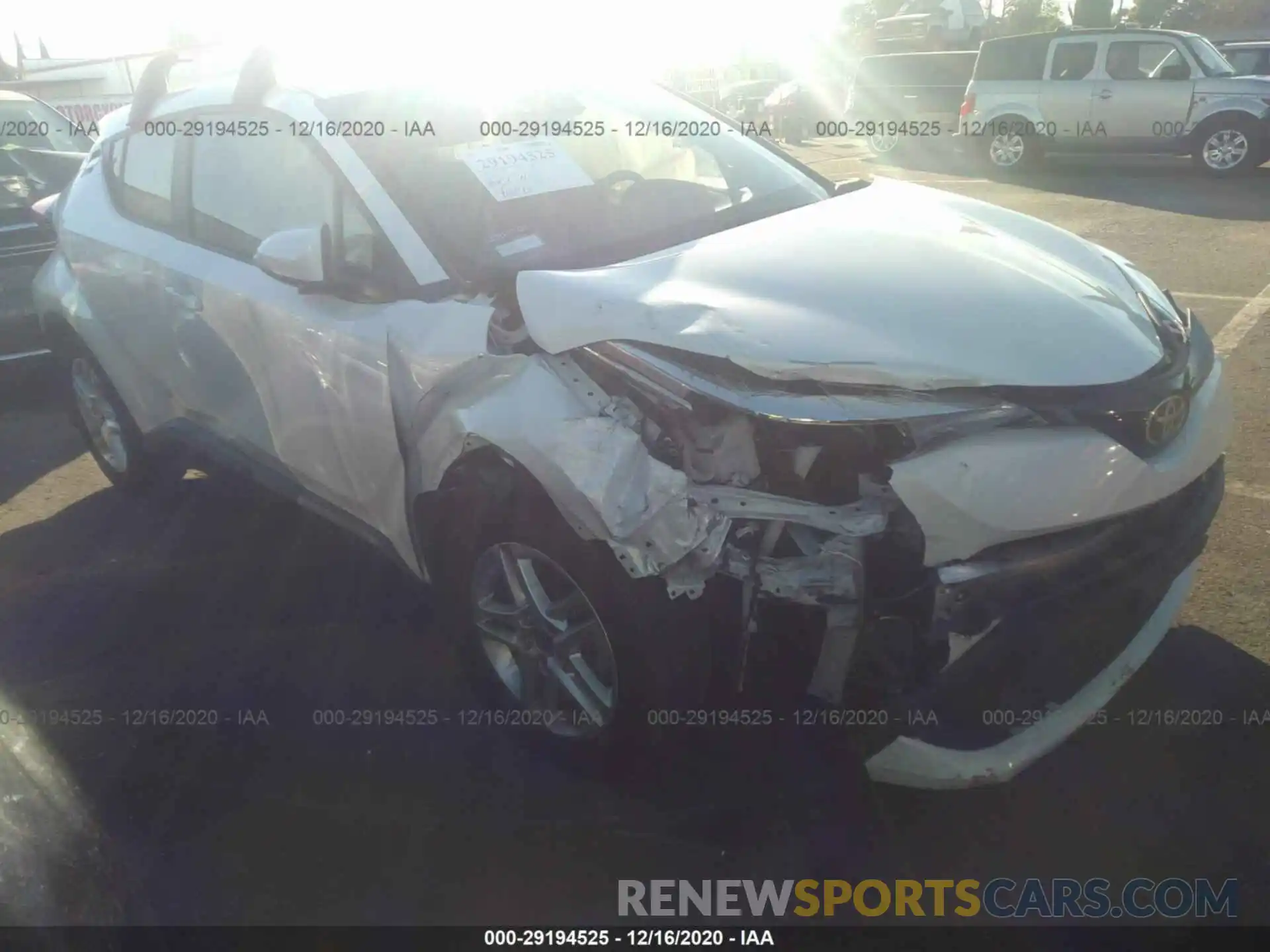 1 Photograph of a damaged car JTNKHMBX9L1080315 TOYOTA C-HR 2020