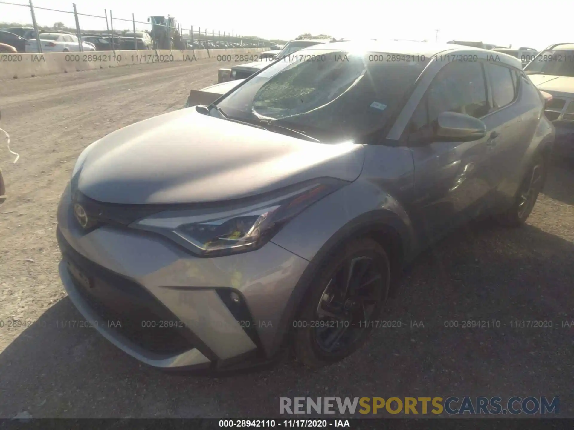 2 Photograph of a damaged car JTNKHMBX9L1080380 TOYOTA C-HR 2020