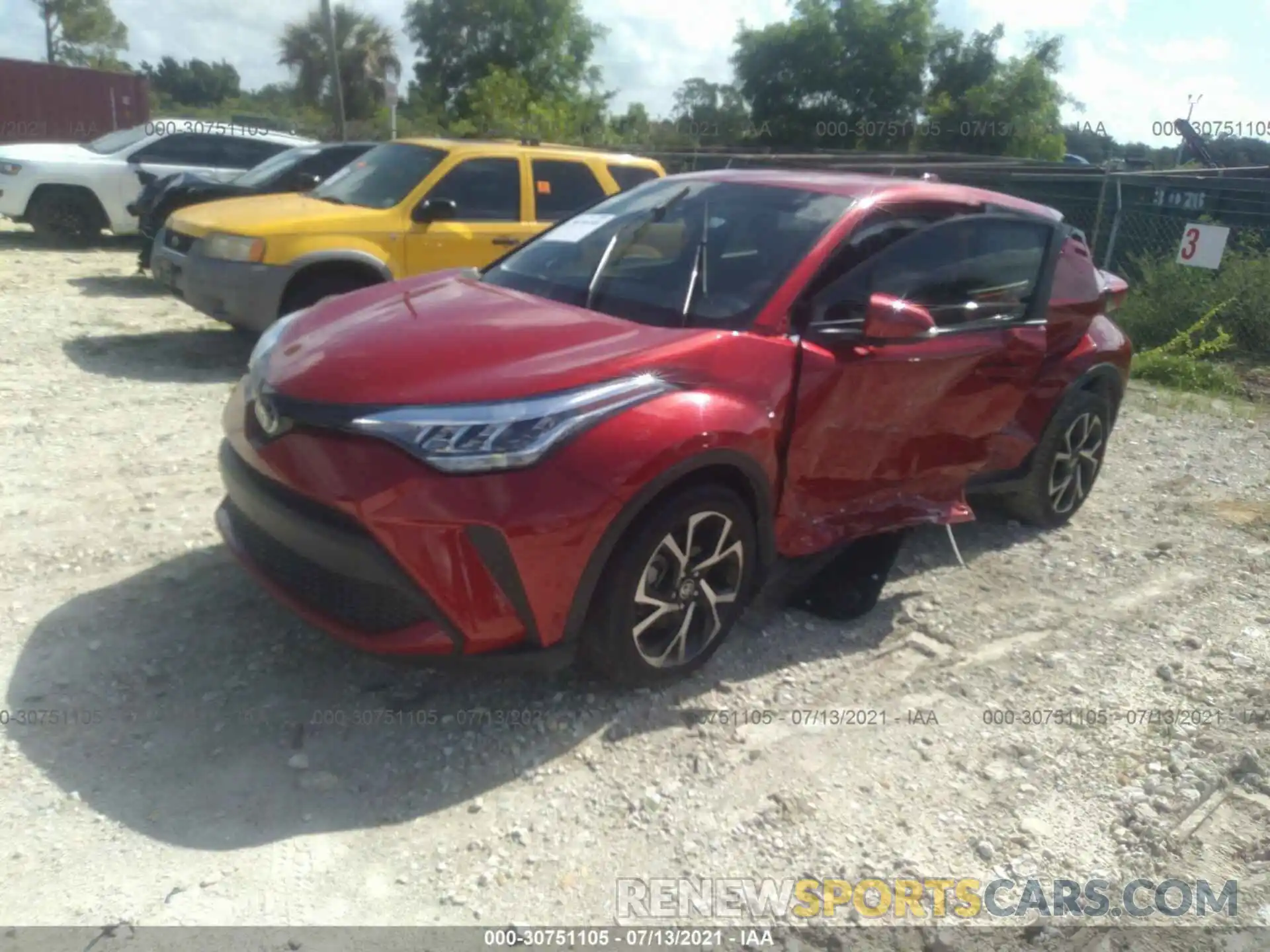 2 Photograph of a damaged car JTNKHMBX9L1081254 TOYOTA C-HR 2020