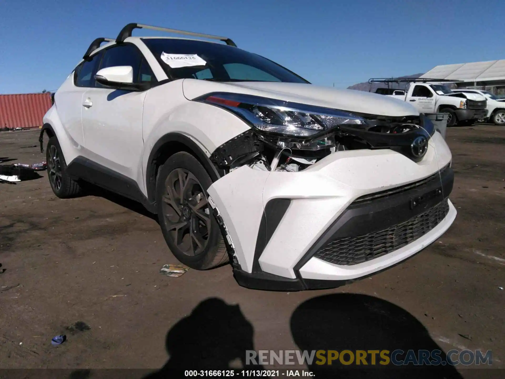 1 Photograph of a damaged car JTNKHMBX9L1082341 TOYOTA C-HR 2020