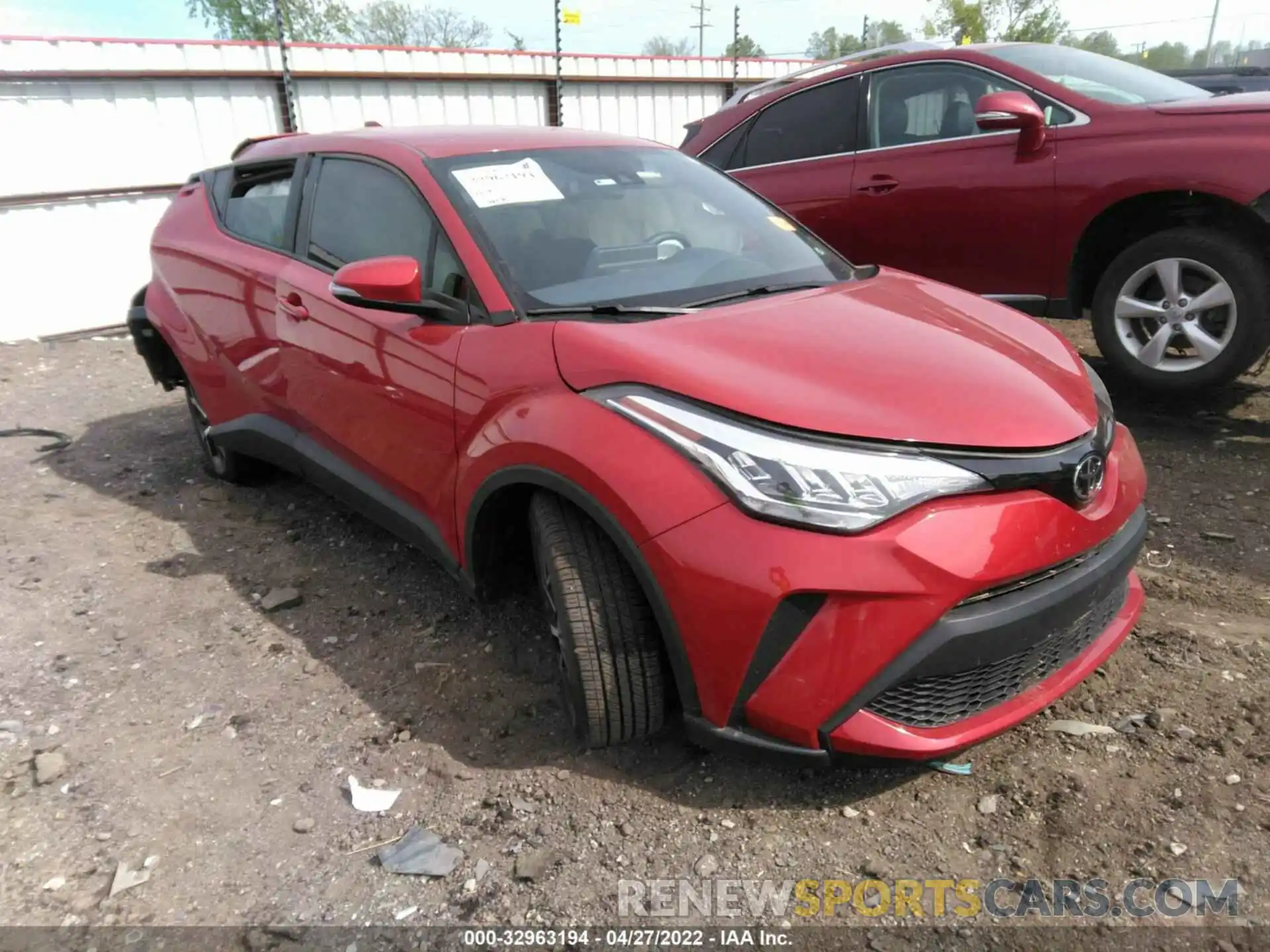 1 Photograph of a damaged car JTNKHMBX9L1082419 TOYOTA C-HR 2020