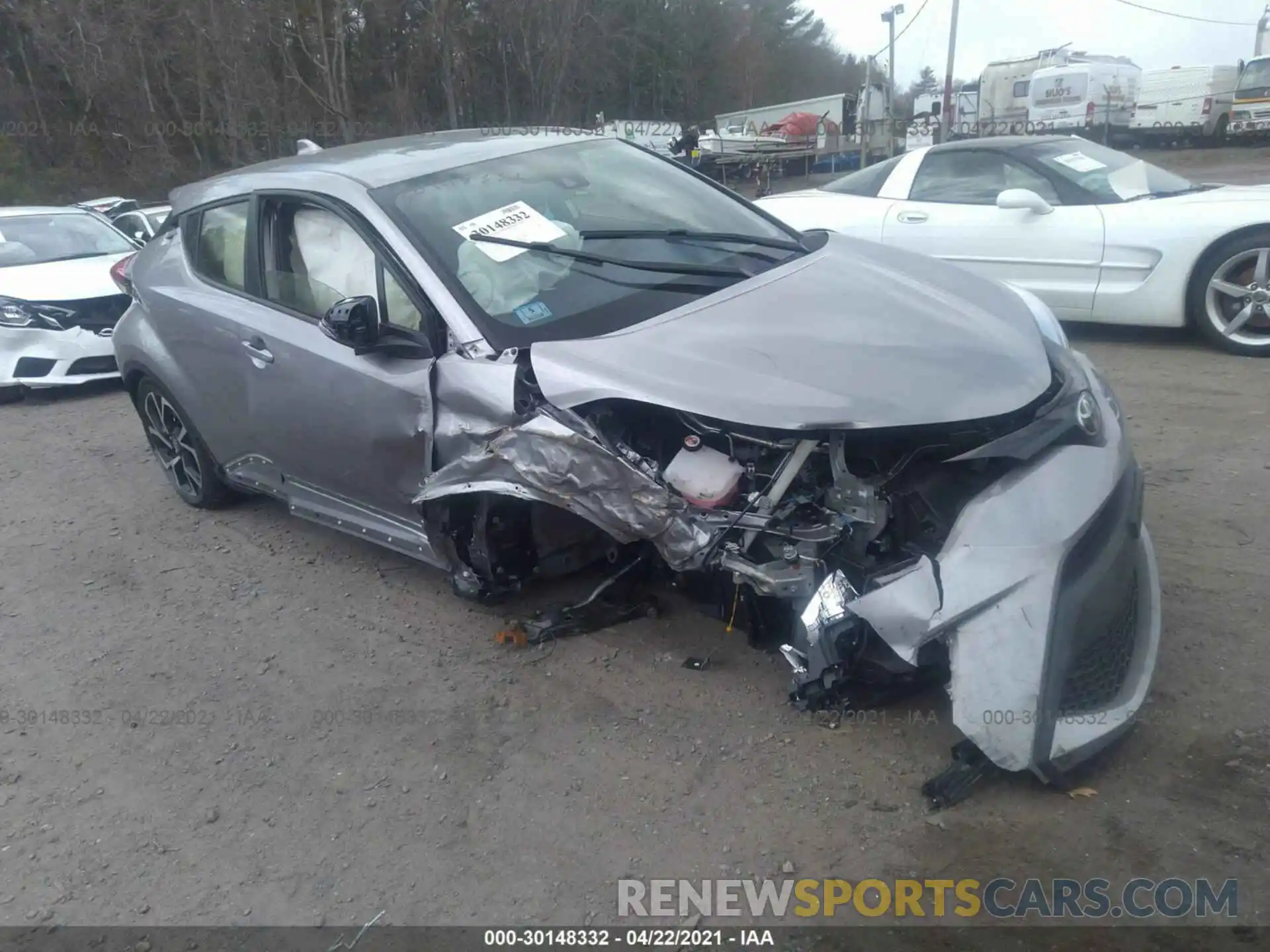 1 Photograph of a damaged car JTNKHMBX9L1083392 TOYOTA C-HR 2020