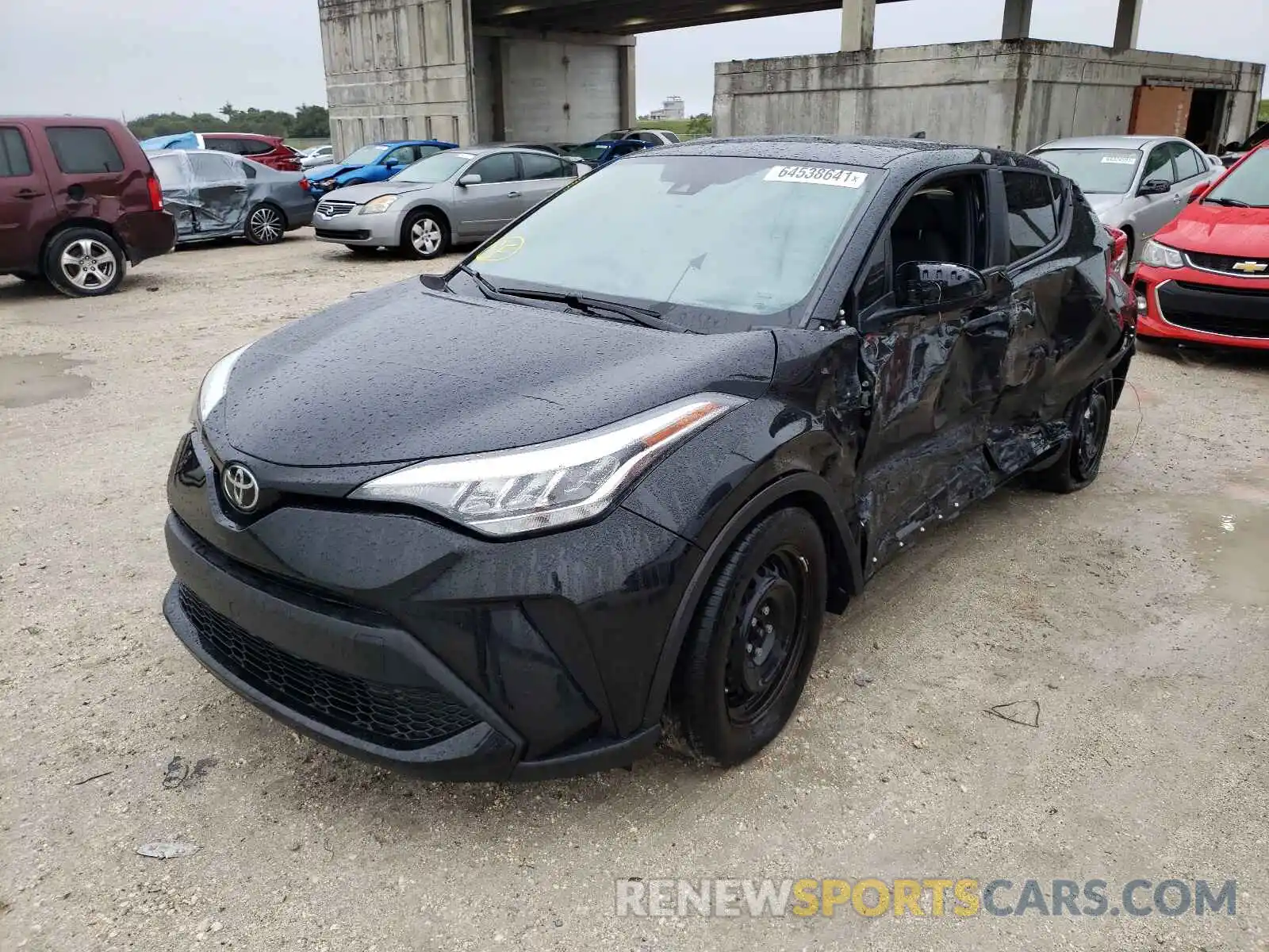 2 Photograph of a damaged car JTNKHMBX9L1090018 TOYOTA C-HR 2020