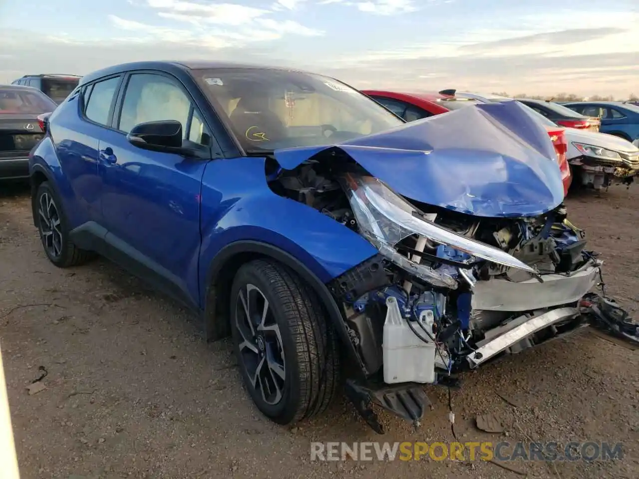 1 Photograph of a damaged car JTNKHMBXXL1063877 TOYOTA C-HR 2020