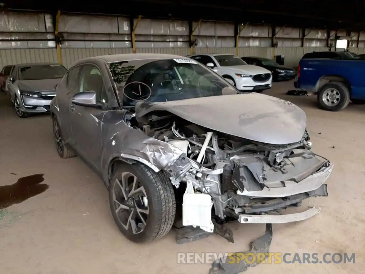 1 Photograph of a damaged car JTNKHMBXXL1064673 TOYOTA C-HR 2020