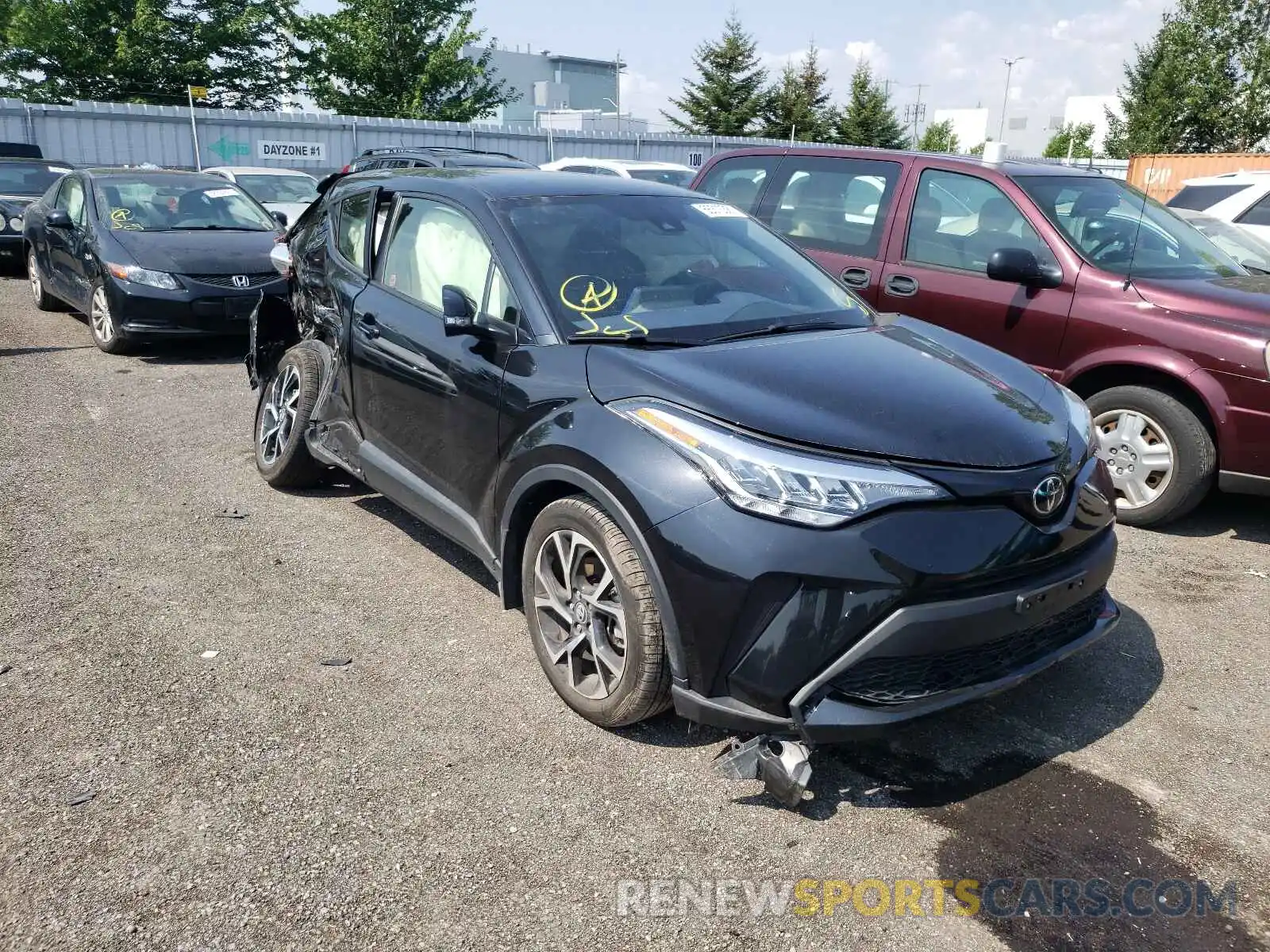 1 Photograph of a damaged car JTNKHMBXXL1070540 TOYOTA C-HR 2020