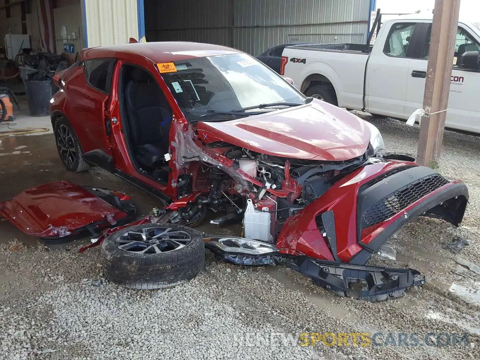 1 Photograph of a damaged car JTNKHMBXXL1072983 TOYOTA C-HR 2020