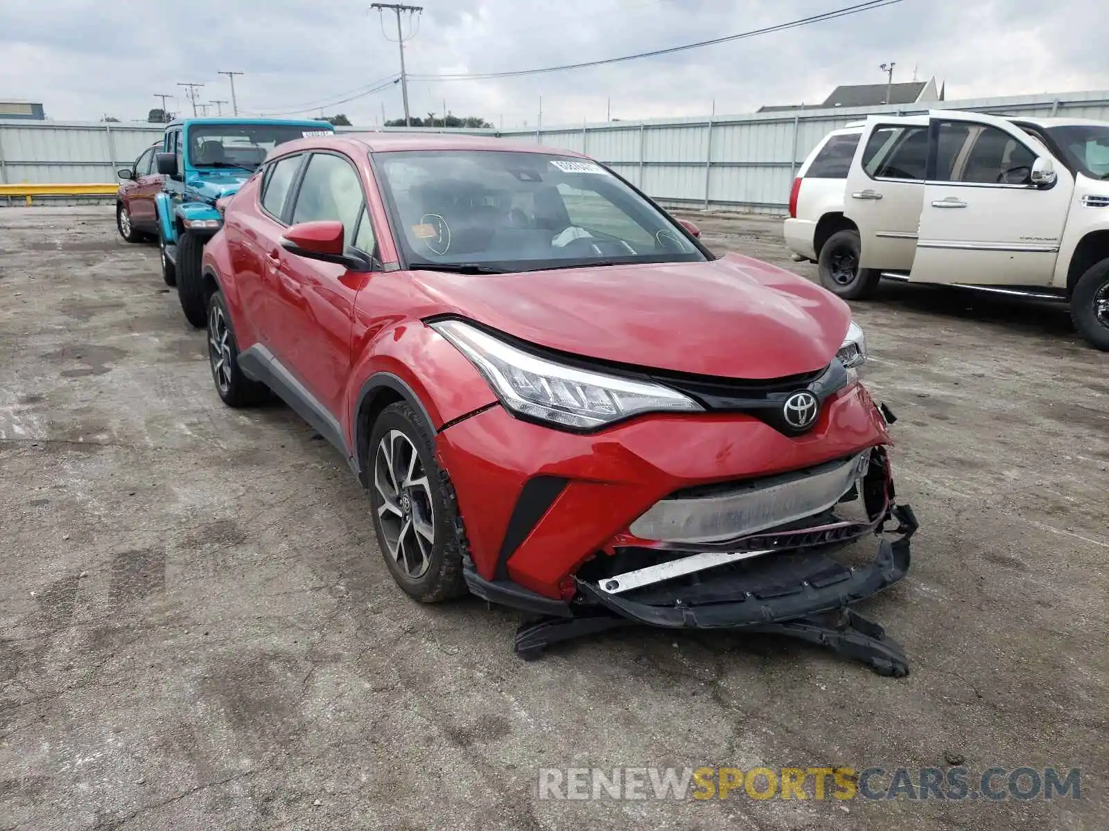 1 Photograph of a damaged car JTNKHMBXXL1073860 TOYOTA C-HR 2020