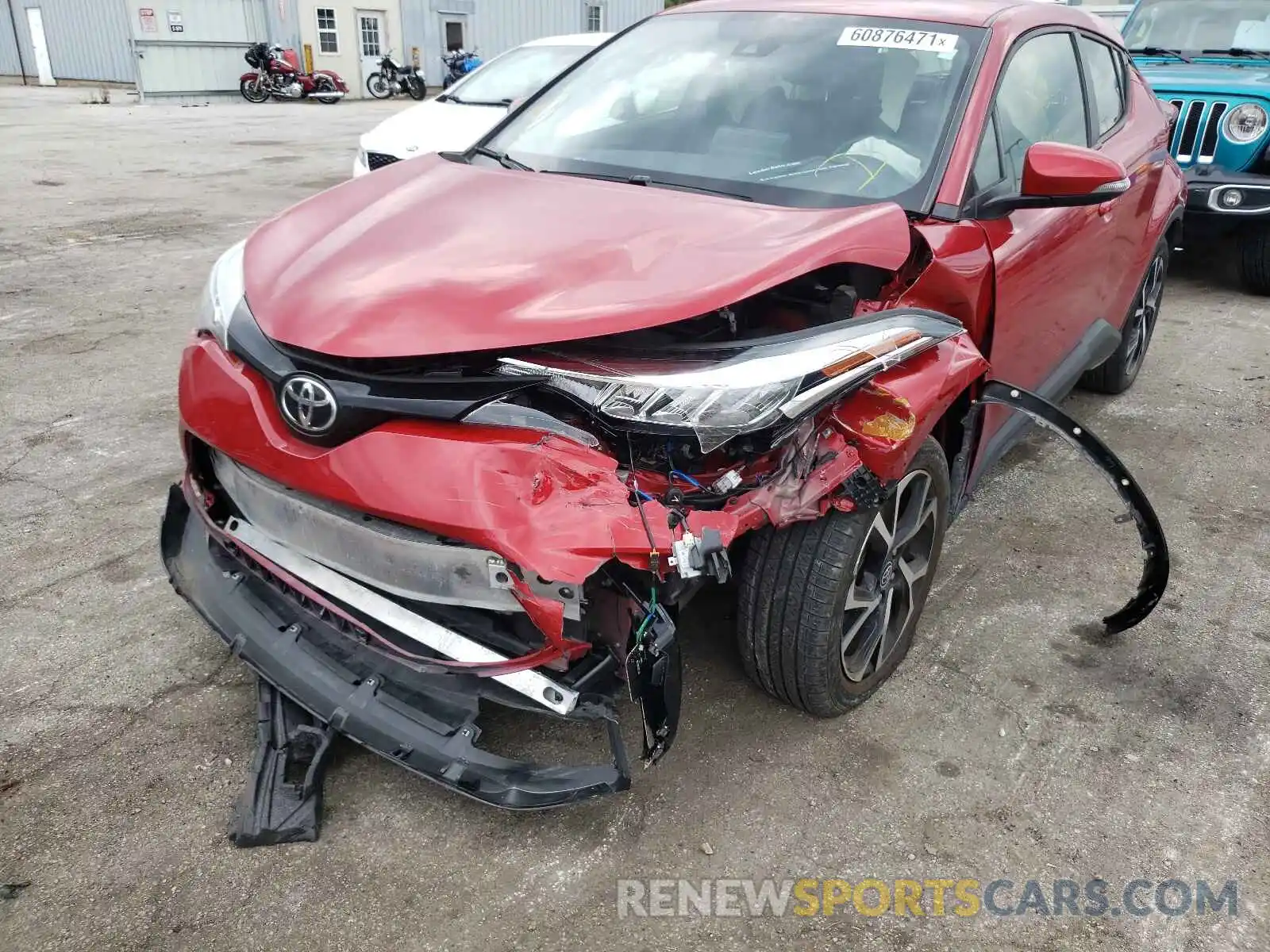 9 Photograph of a damaged car JTNKHMBXXL1073860 TOYOTA C-HR 2020