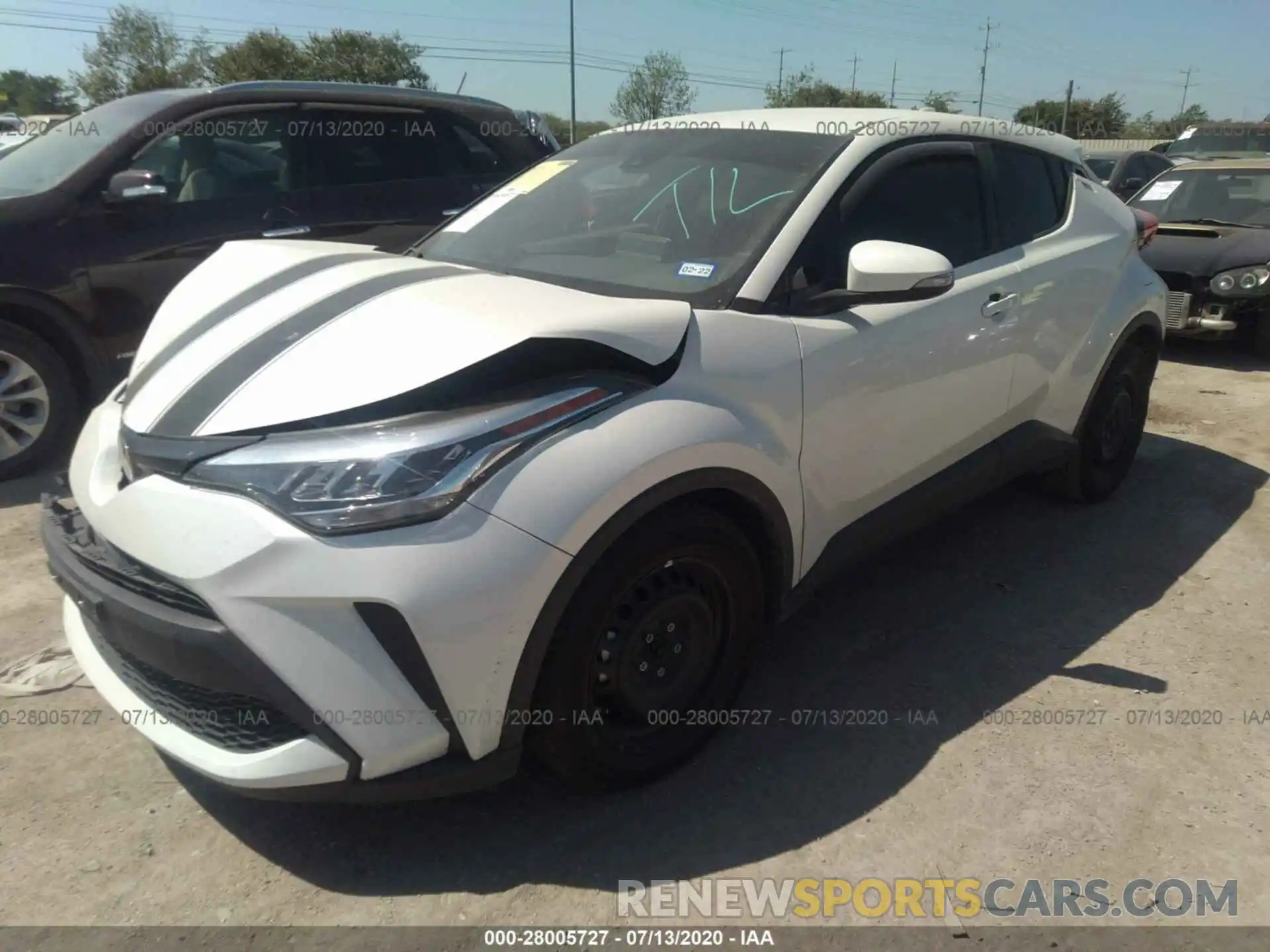 2 Фотография поврежденного автомобиля JTNKHMBXXL1073874 TOYOTA C-HR 2020