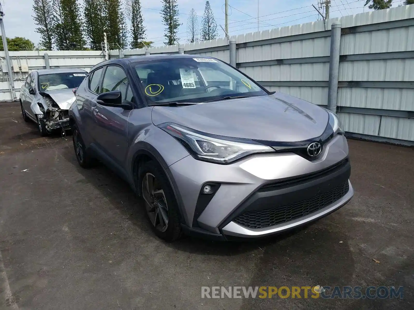 1 Photograph of a damaged car JTNKHMBXXL1074426 TOYOTA C-HR 2020