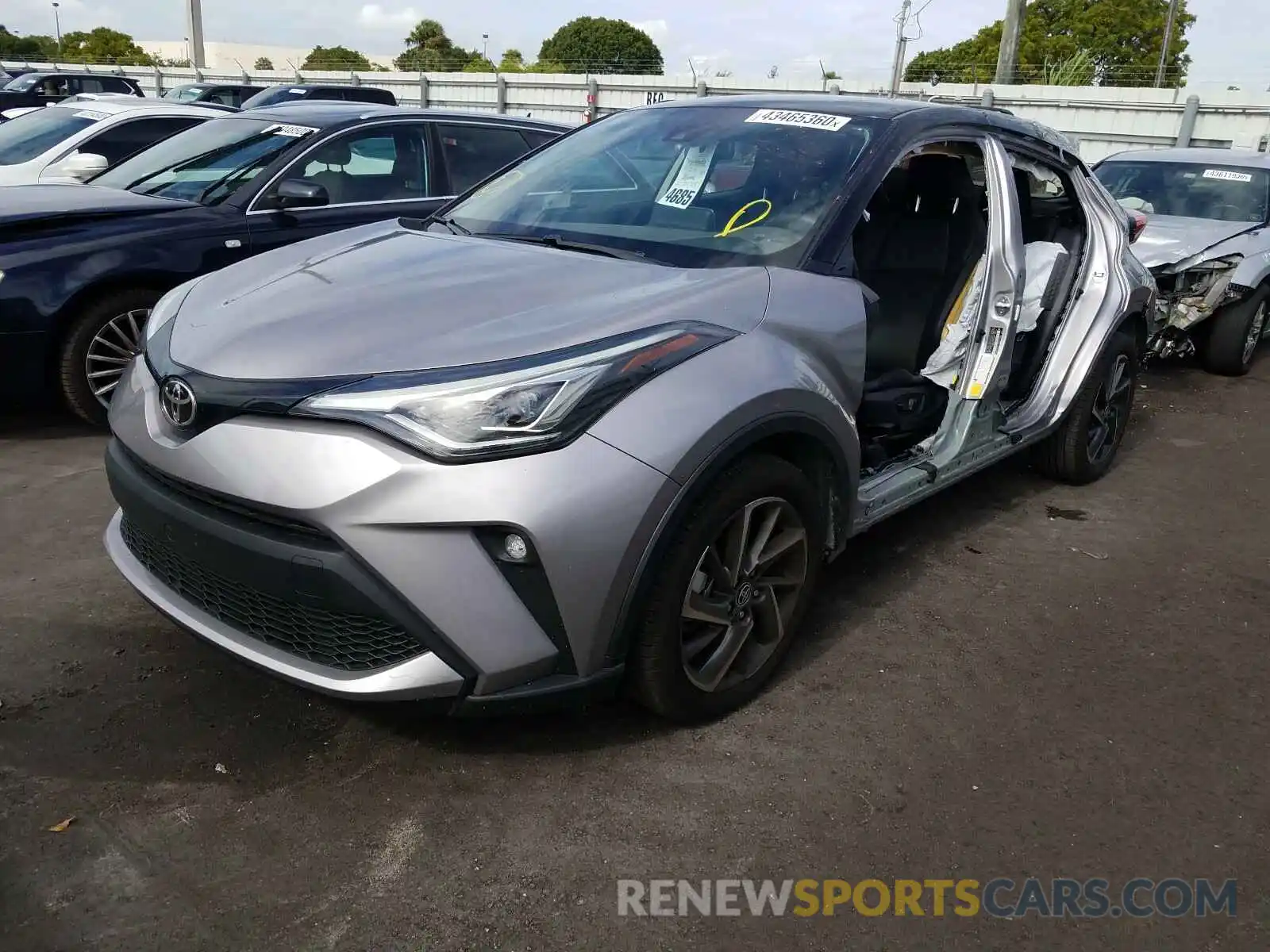 2 Photograph of a damaged car JTNKHMBXXL1074426 TOYOTA C-HR 2020