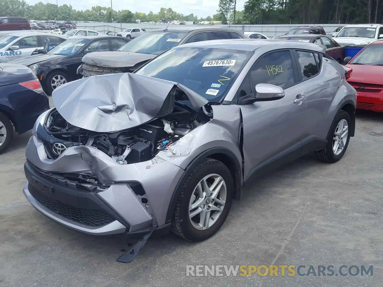 2 Photograph of a damaged car JTNKHMBXXL1074944 TOYOTA C-HR 2020