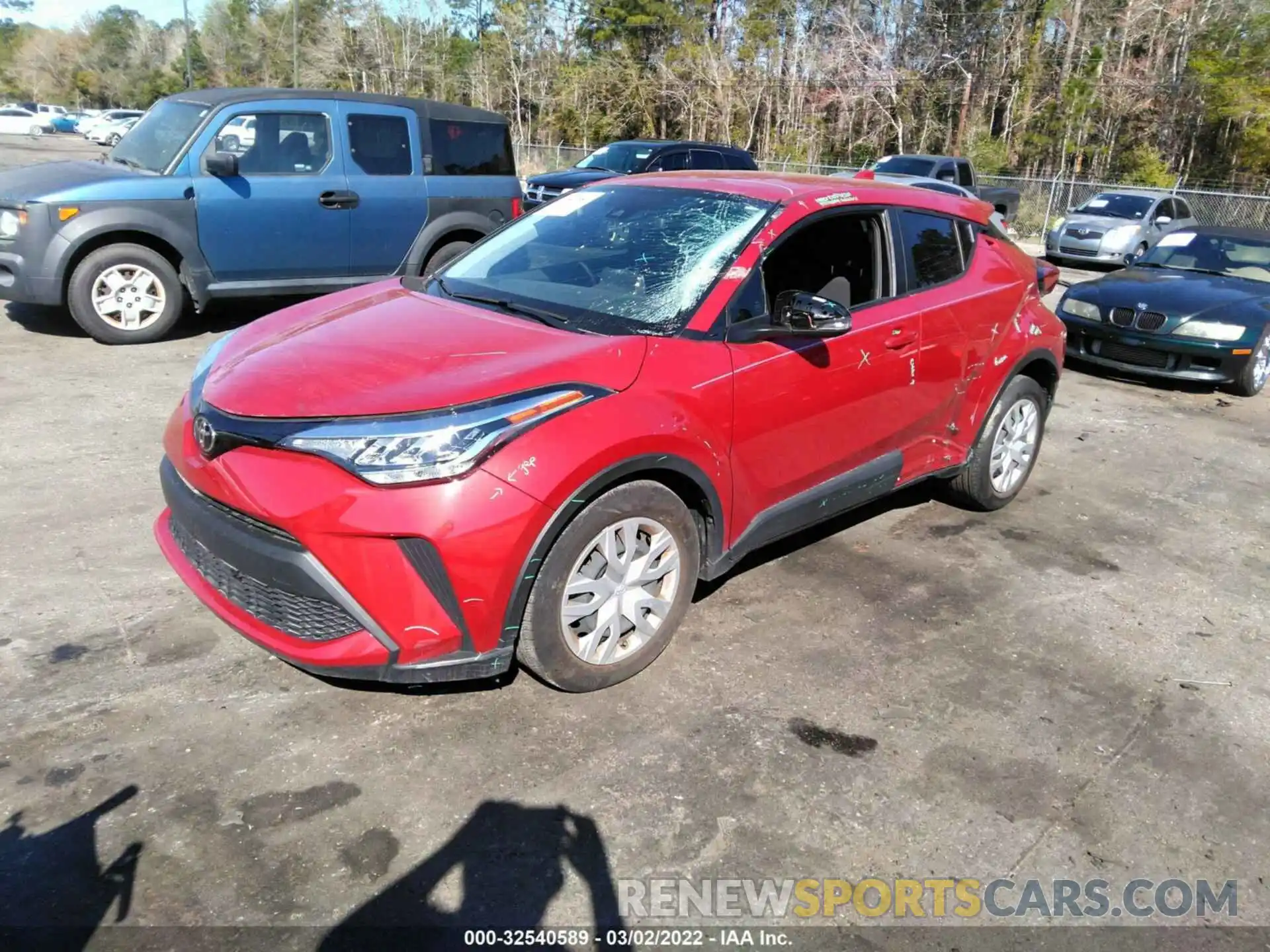 2 Photograph of a damaged car JTNKHMBXXL1076743 TOYOTA C-HR 2020