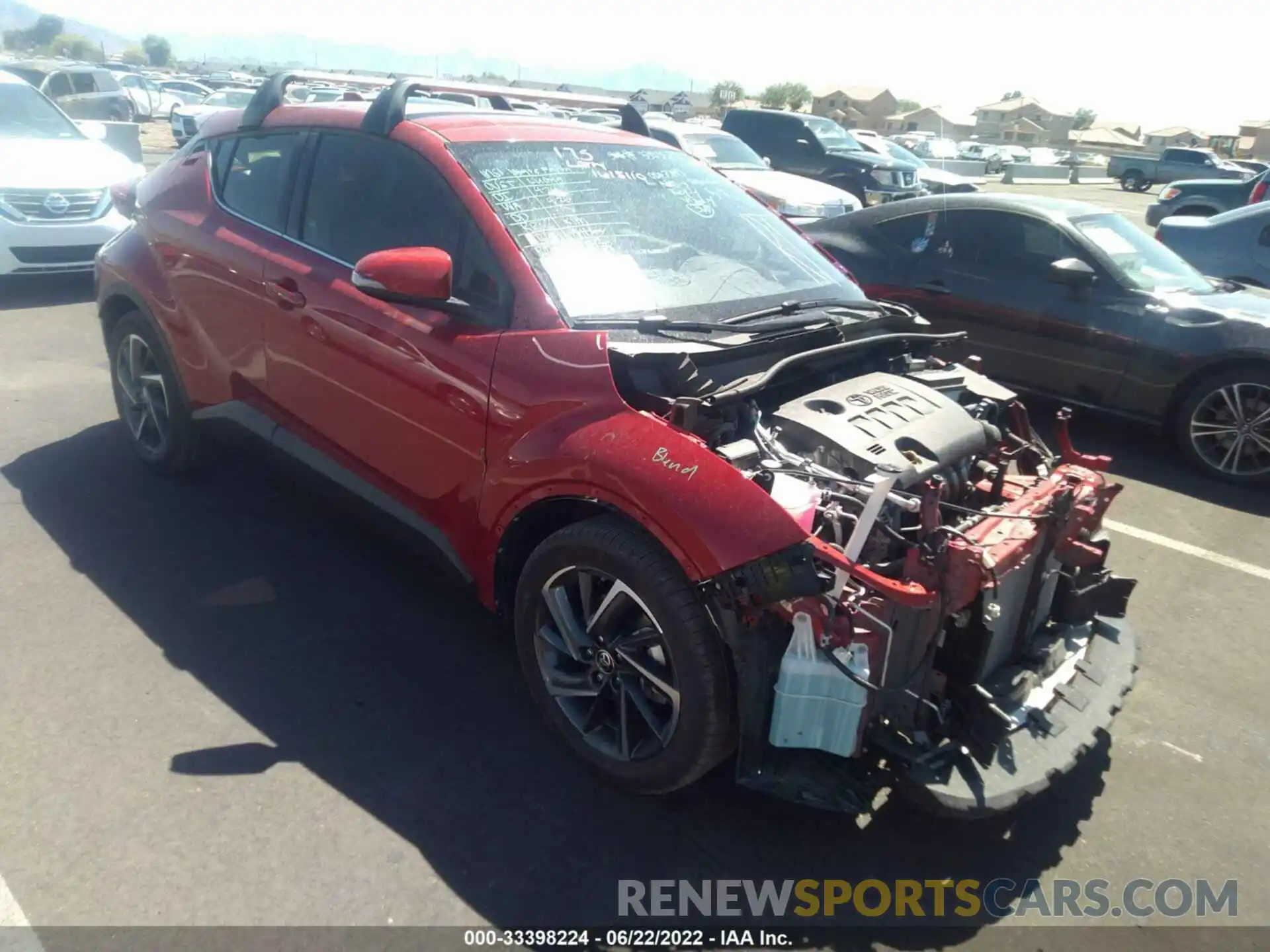 1 Photograph of a damaged car JTNKHMBXXL1090285 TOYOTA C-HR 2020