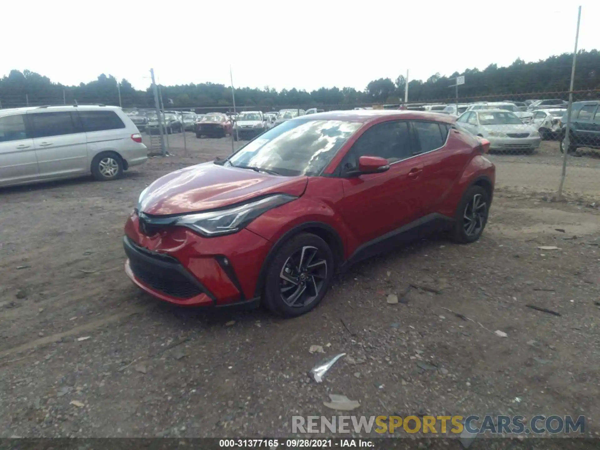 2 Фотография поврежденного автомобиля NMTKHMBX0LR105088 TOYOTA C-HR 2020