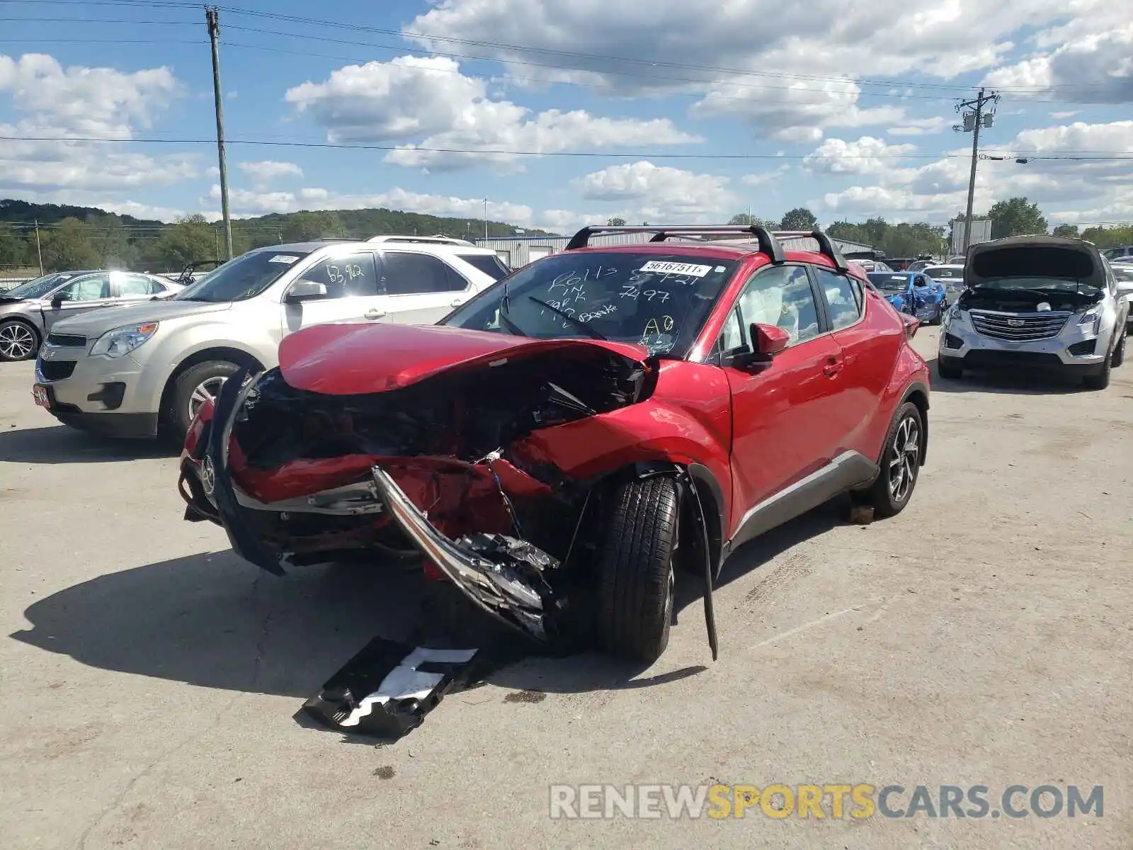 2 Photograph of a damaged car NMTKHMBX0LR117497 TOYOTA C-HR 2020