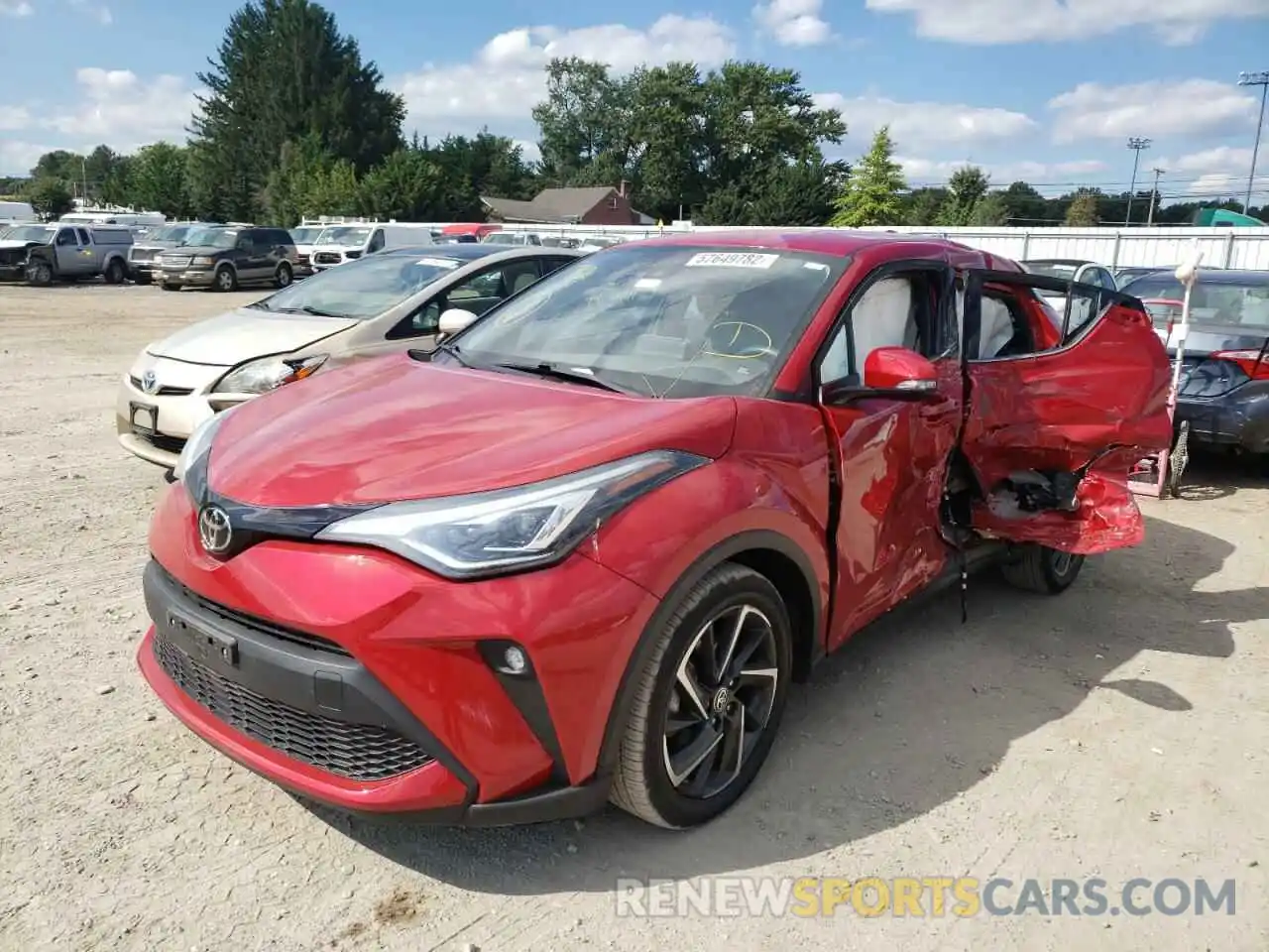 2 Photograph of a damaged car NMTKHMBX2LR111748 TOYOTA C-HR 2020