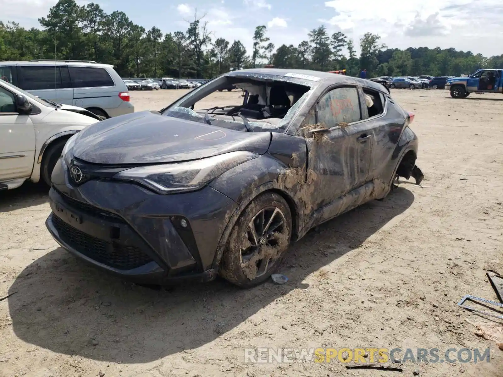 2 Photograph of a damaged car NMTKHMBX2LR113581 TOYOTA C-HR 2020