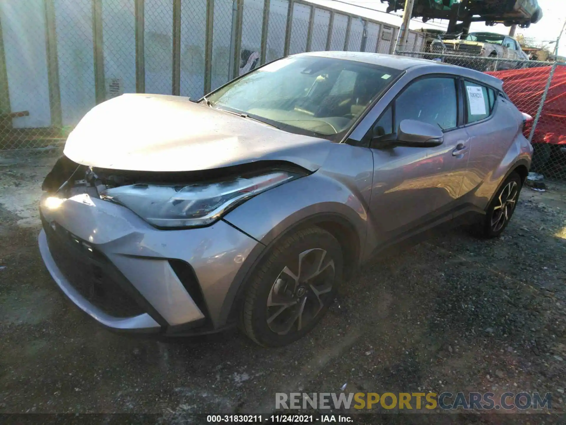 2 Фотография поврежденного автомобиля NMTKHMBX3LR103366 TOYOTA C-HR 2020