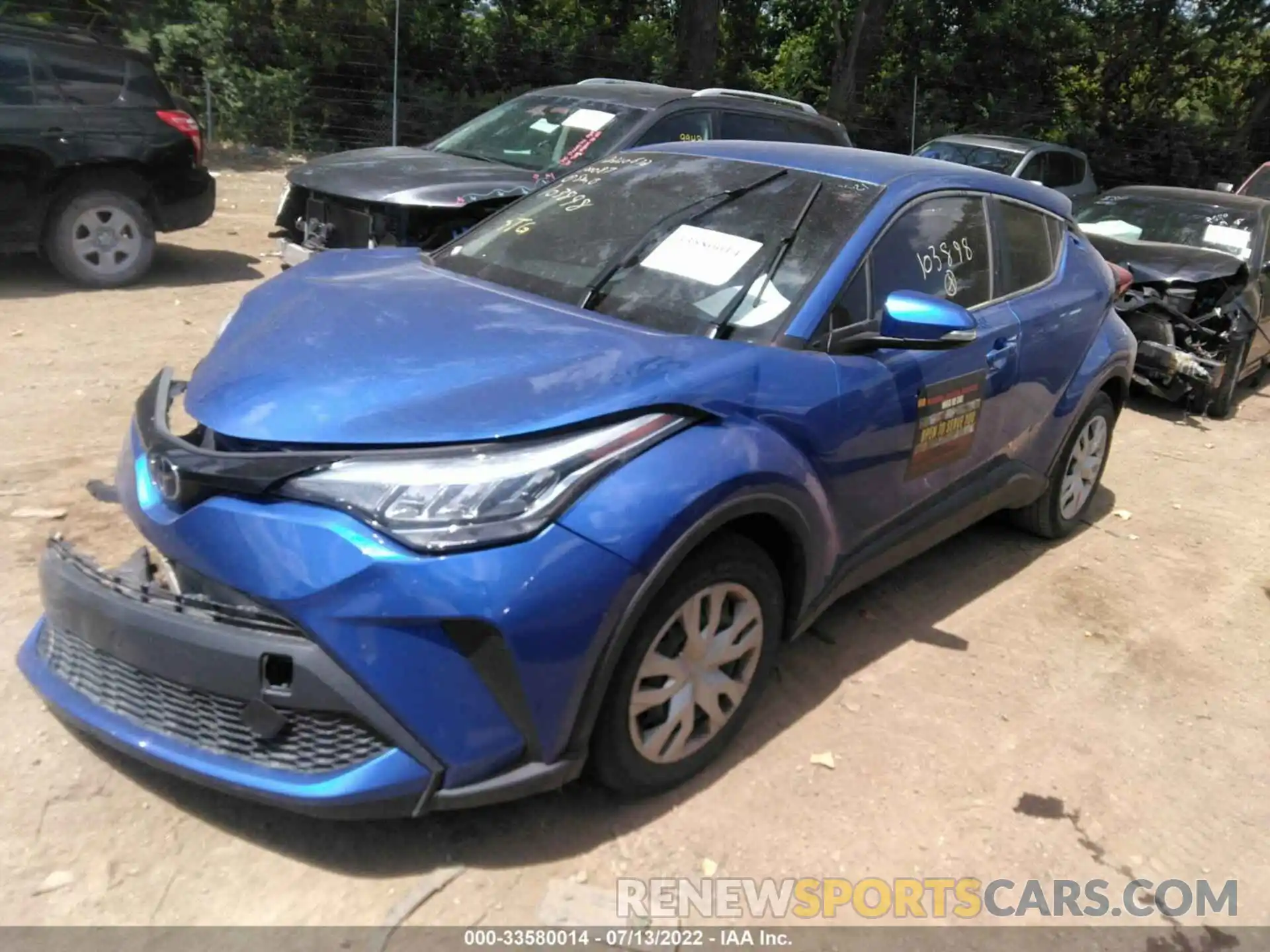 2 Photograph of a damaged car NMTKHMBX3LR103898 TOYOTA C-HR 2020