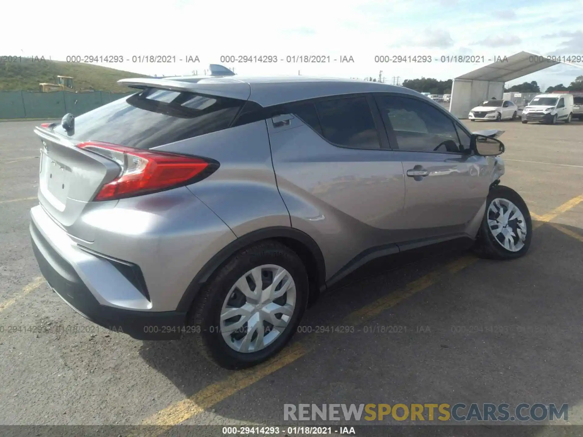 4 Фотография поврежденного автомобиля NMTKHMBX3LR110110 TOYOTA C-HR 2020