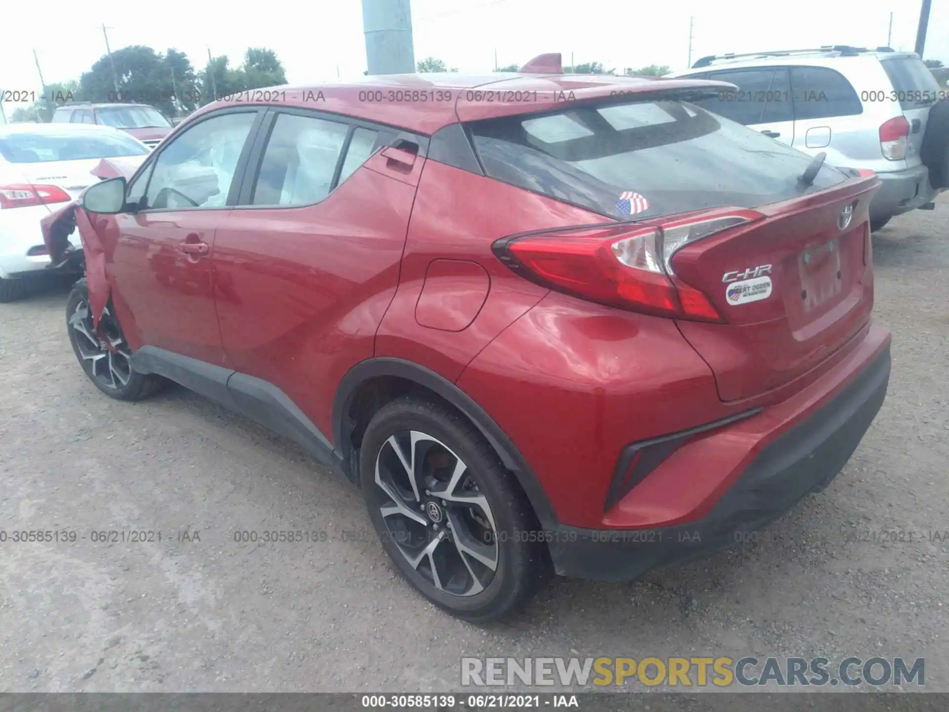 3 Photograph of a damaged car NMTKHMBX5LR105488 TOYOTA C-HR 2020