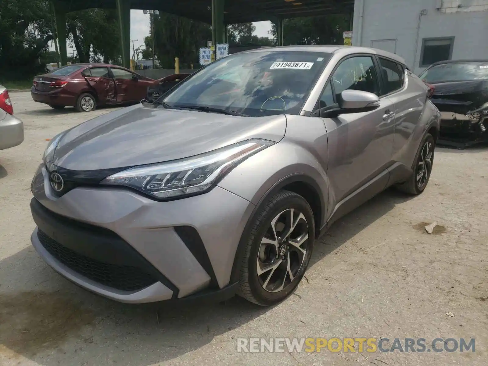 2 Фотография поврежденного автомобиля NMTKHMBX5LR111338 TOYOTA C-HR 2020