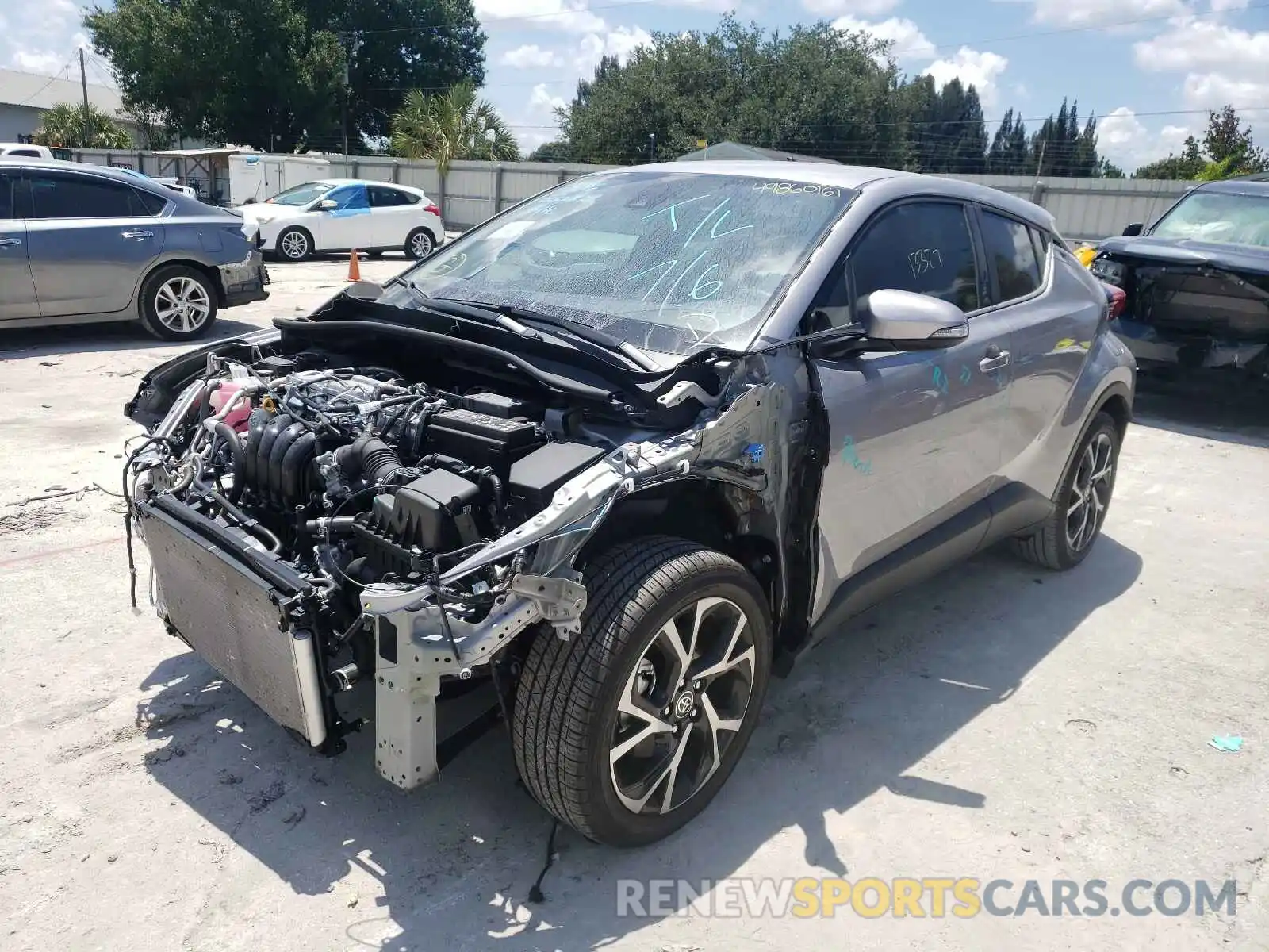 2 Фотография поврежденного автомобиля NMTKHMBX5LR113056 TOYOTA C-HR 2020